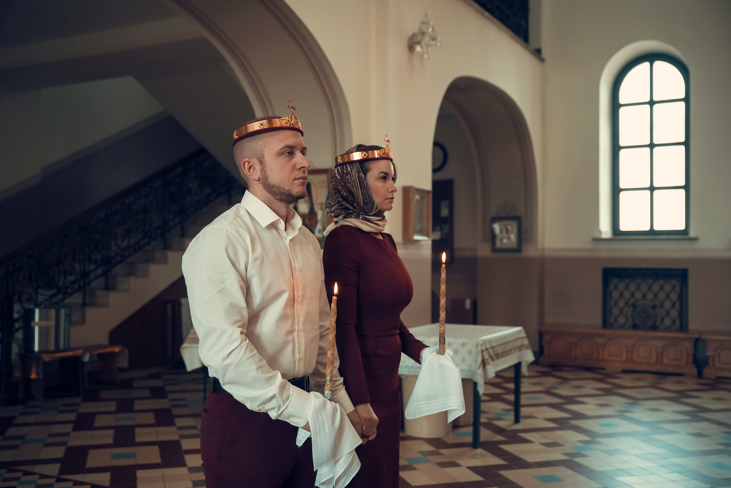 Таинство Венчания Храм в честь святого праведного Иоанна Кронштадтского. Семейный фотограф Олеся Батурина Рязань
