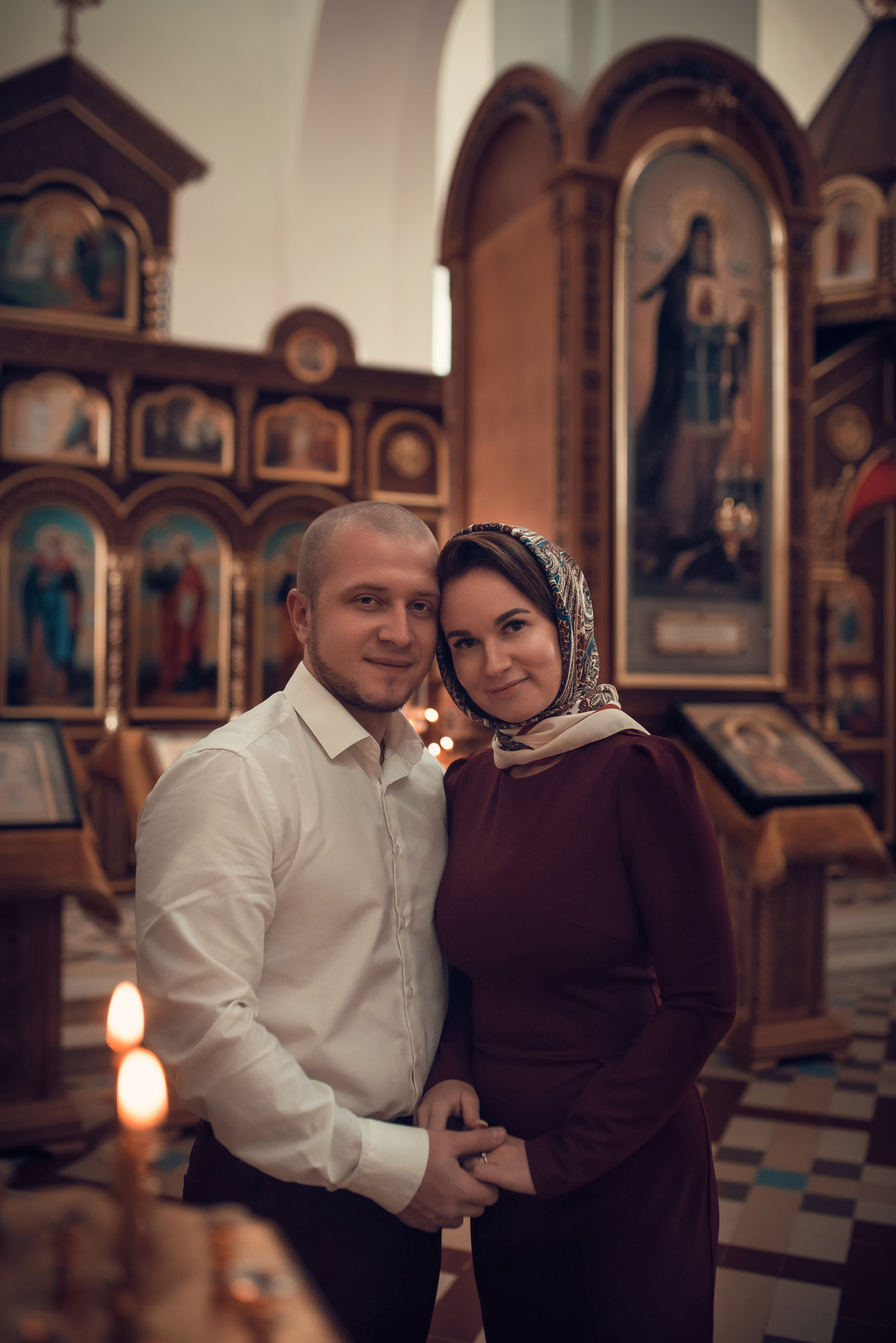 Таинство Венчания Храм в честь святого праведного Иоанна Кронштадтского. Семейный фотограф Олеся Батурина Рязань