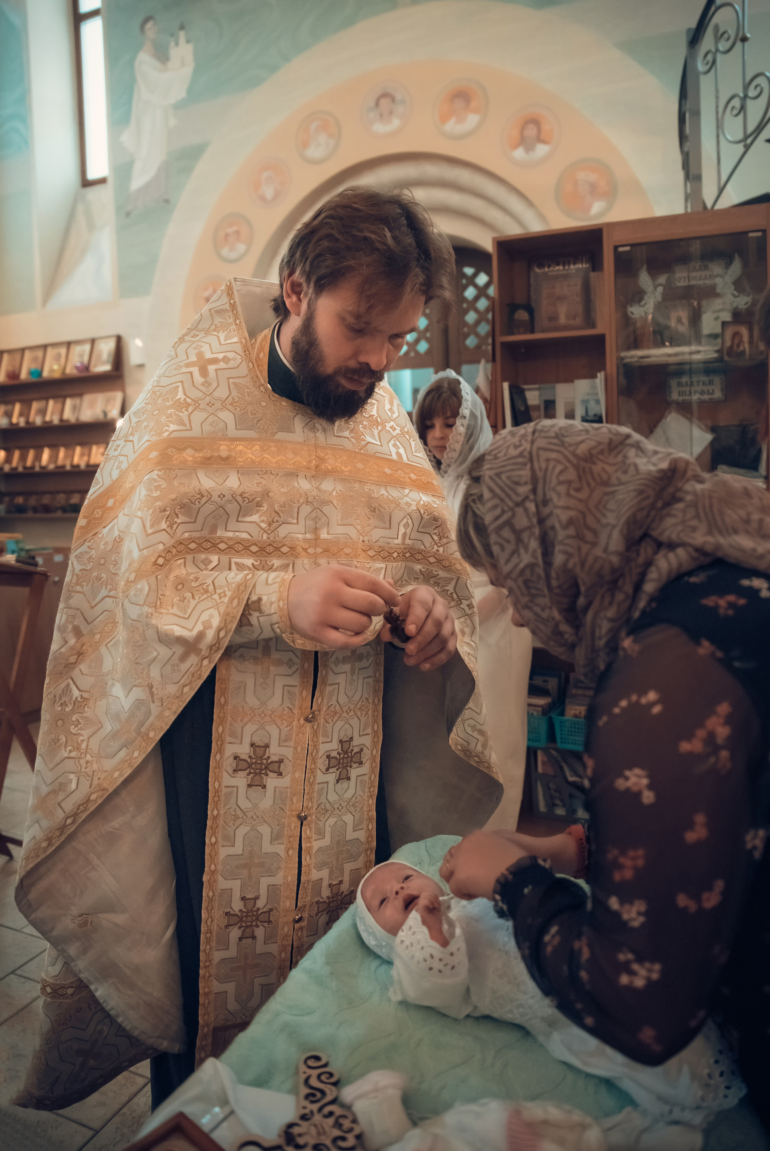 Таинство Крещения Церковь иконы Божией Матери Всецарица. Семейный фотограф Олеся Батурина Рязань