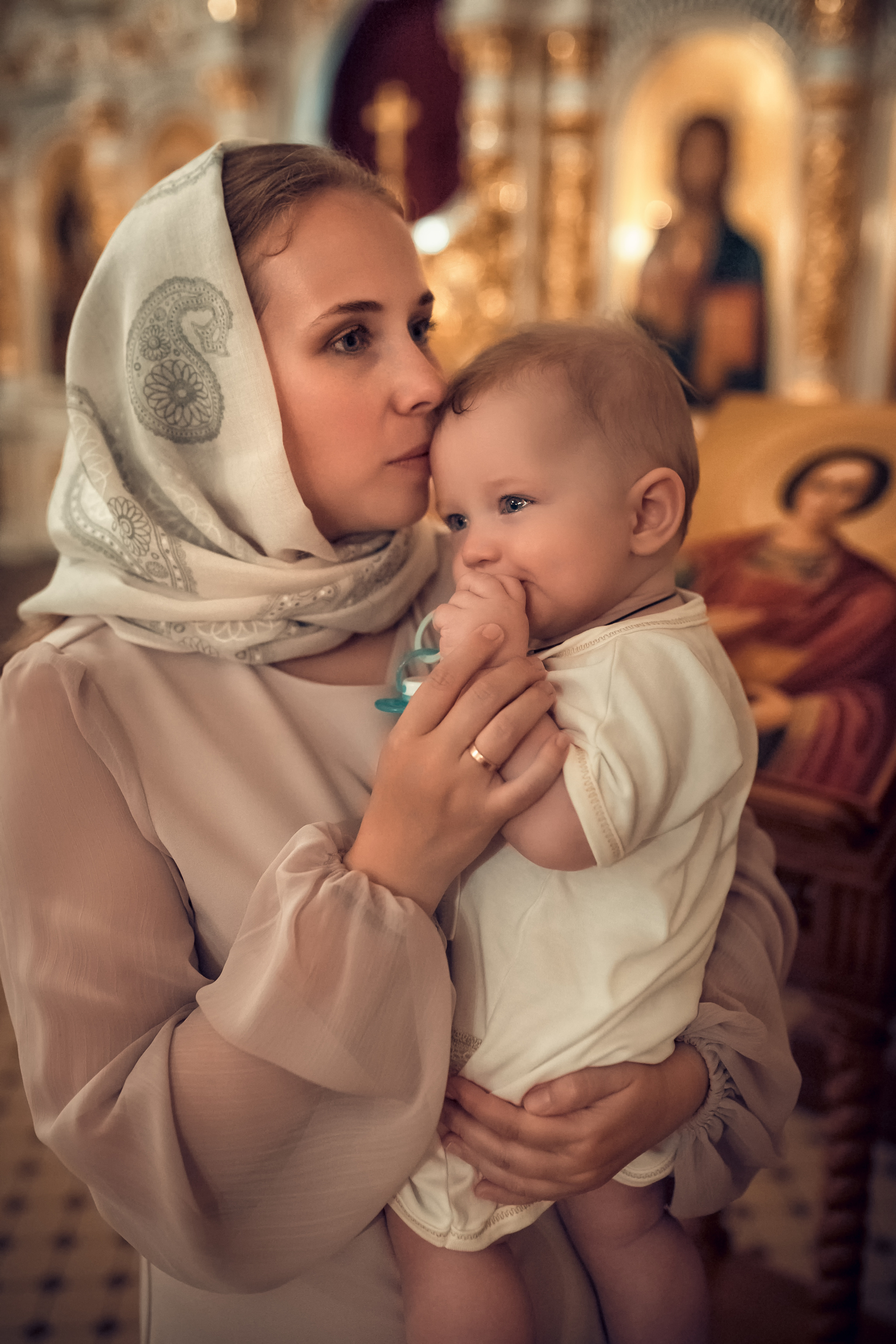 Таинство Крещения Храм Сретения Господня. Семейный фотограф Олеся Батурина Рязань