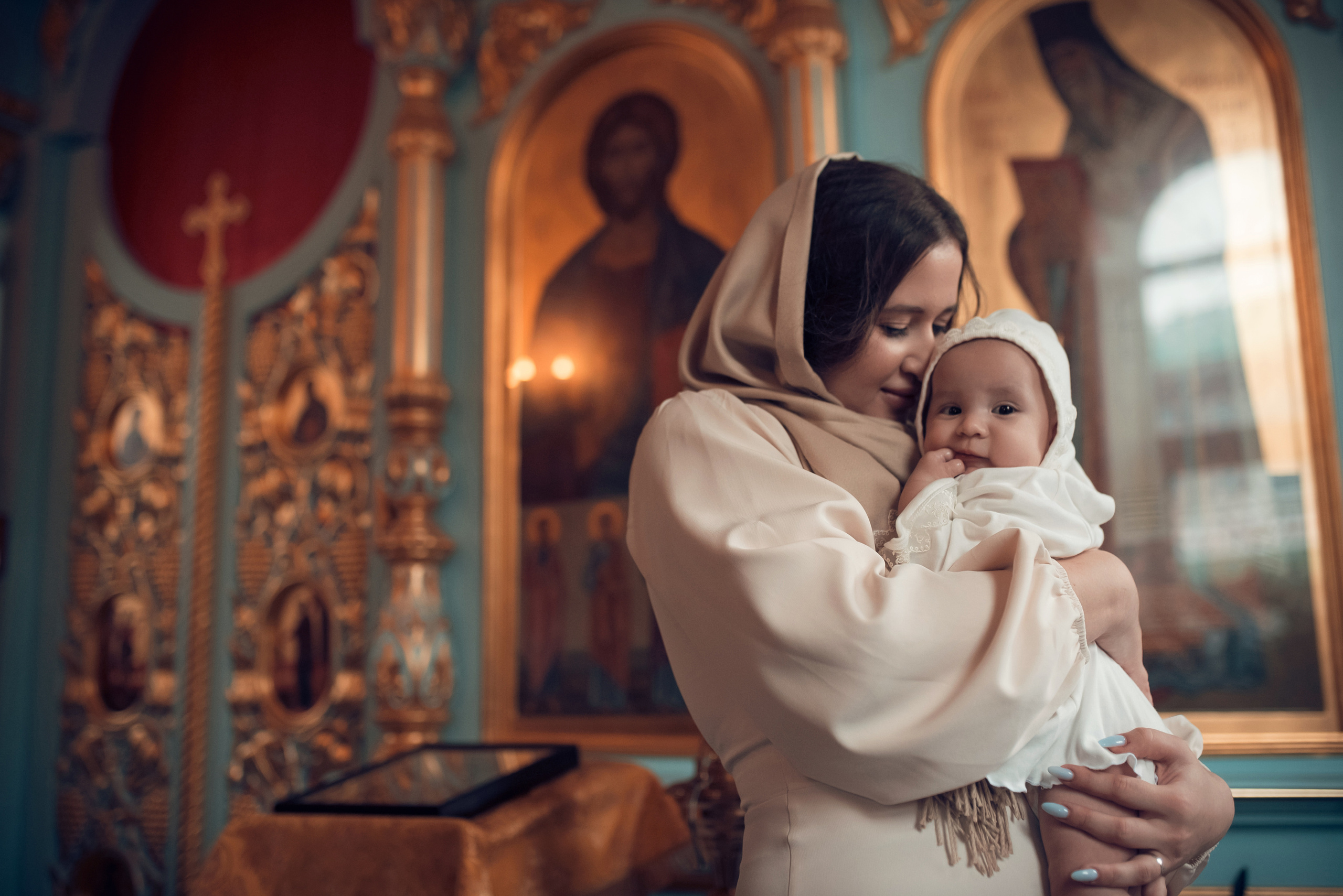Таинство Крещения Крестовоздвиженский храм. Семейный фотограф Олеся Батурина Рязань
