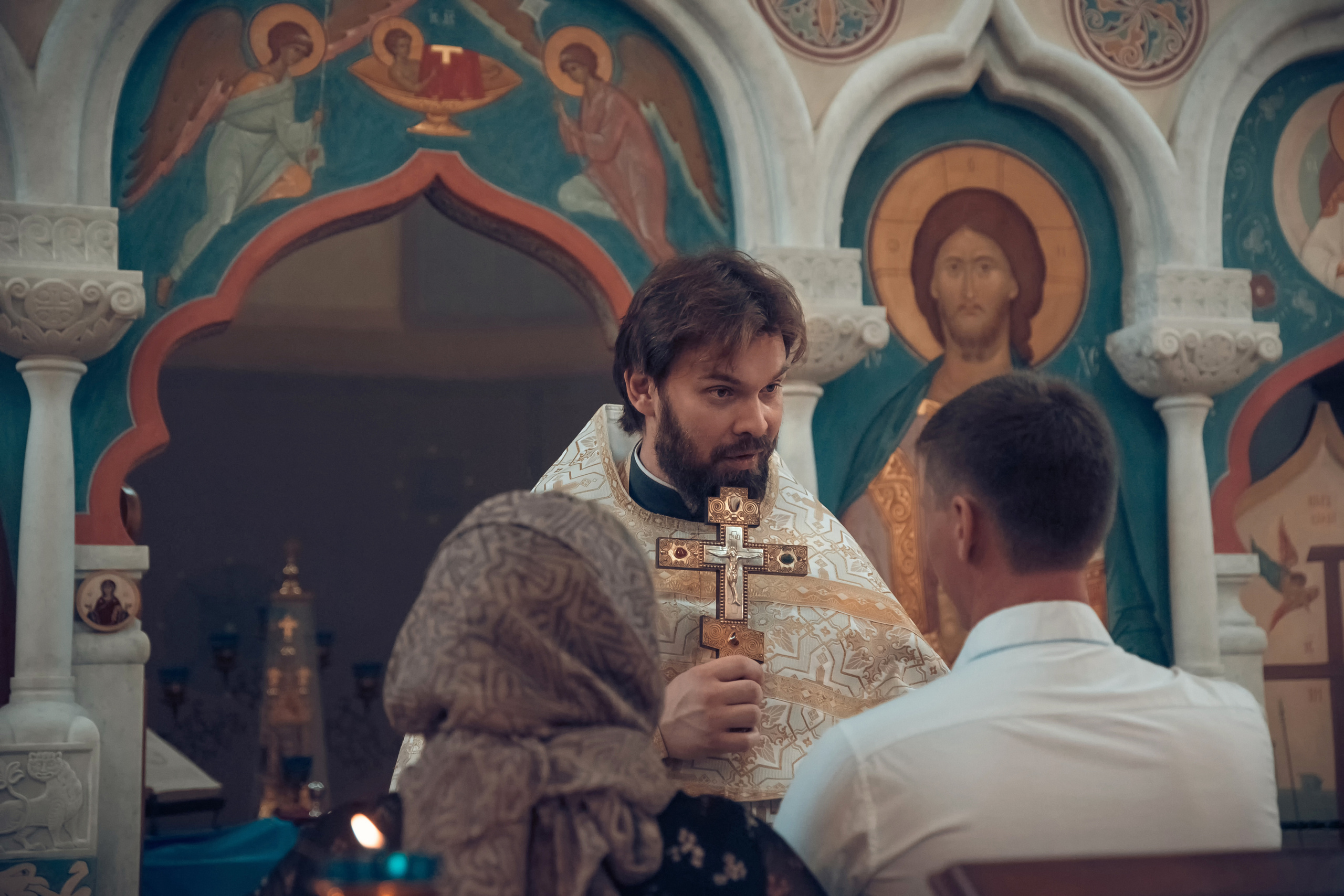 Таинство Крещения Церковь иконы Божией Матери Всецарица. Семейный фотограф Олеся Батурина Рязань