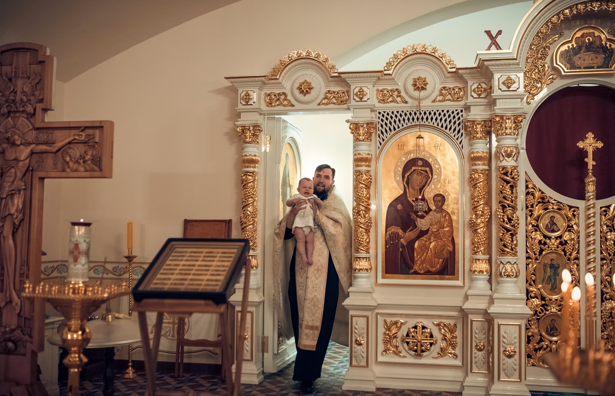 Таинство Крещения Храм Сретения Господня. Семейный фотограф Олеся Батурина Рязань