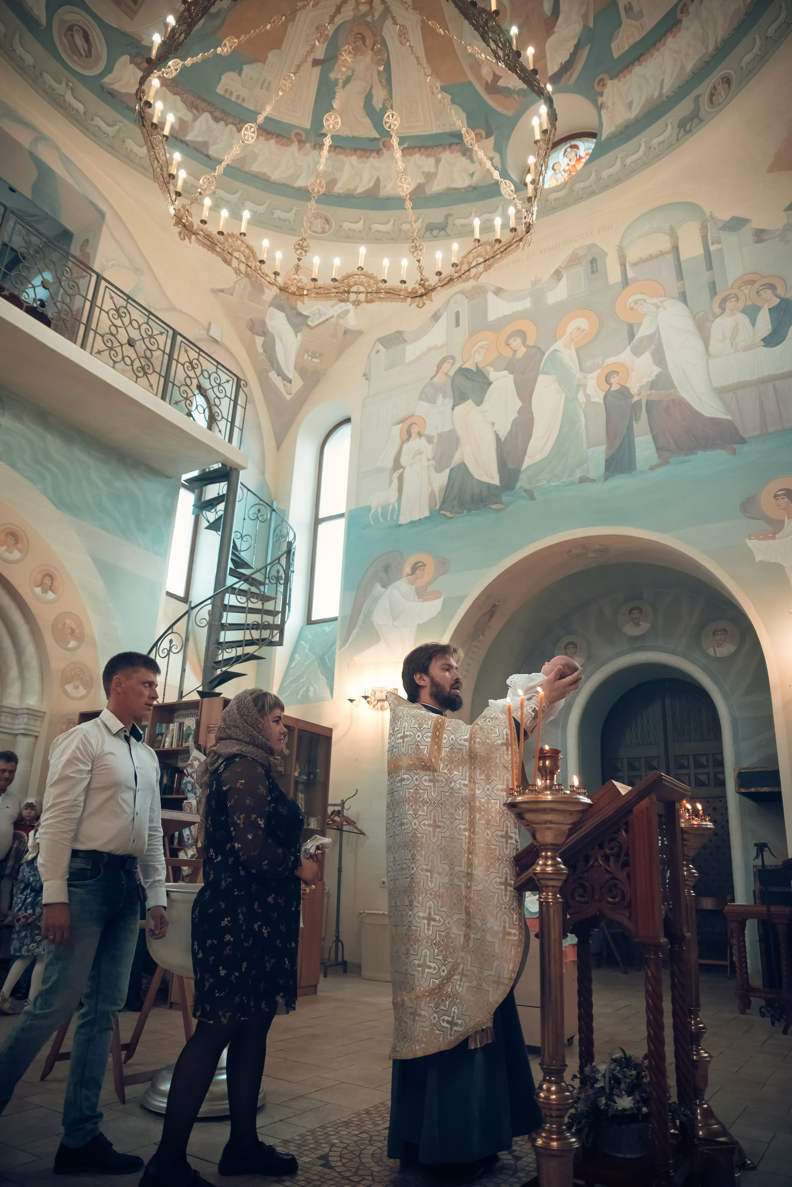 Таинство Крещения Церковь иконы Божией Матери Всецарица. Семейный фотограф Олеся Батурина Рязань