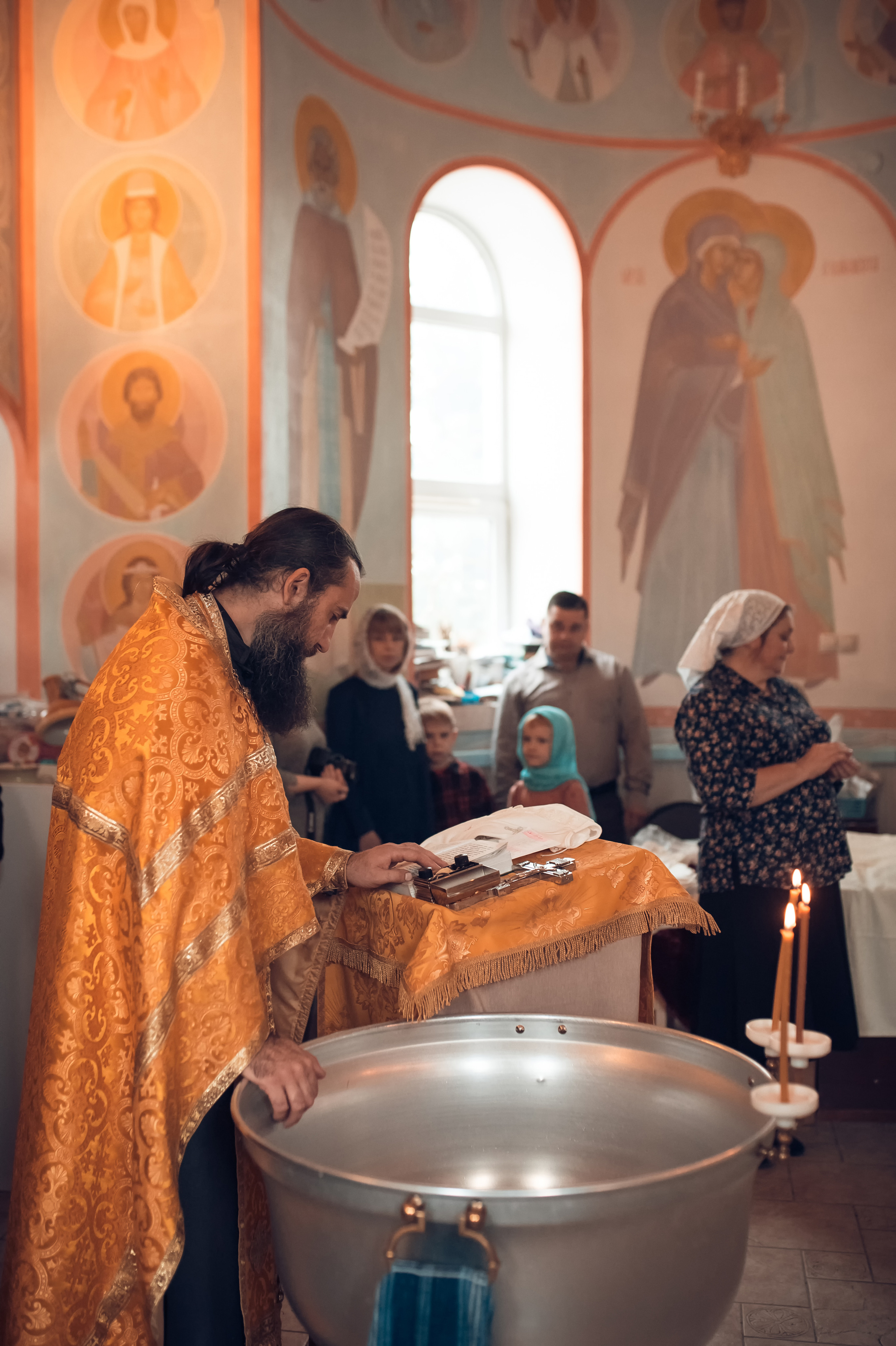 Таинство Крещения Крестовоздвиженский храм. Семейный фотограф Олеся Батурина Рязань