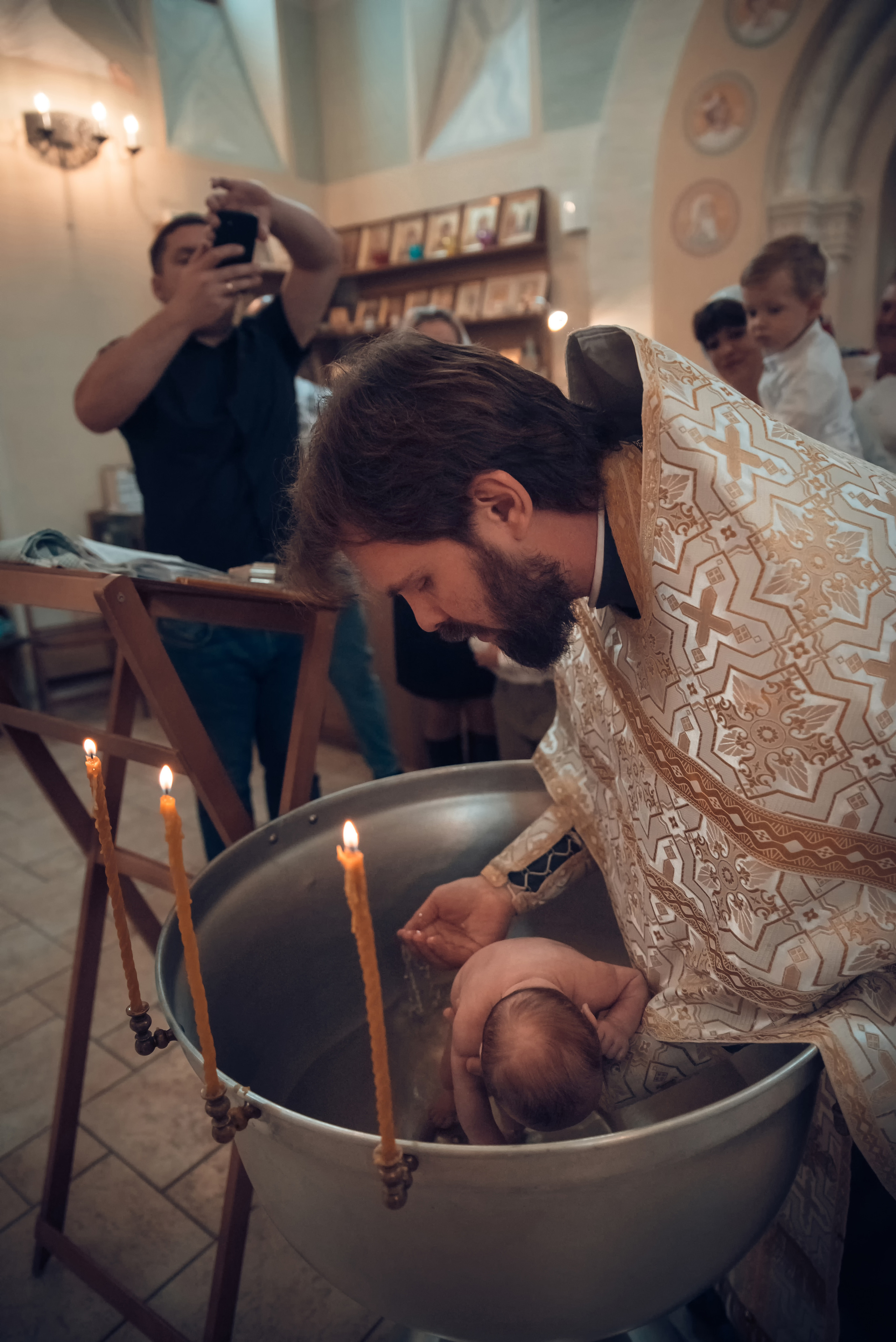 Таинство Крещения Церковь иконы Божией Матери Всецарица. Семейный фотограф Олеся Батурина Рязань