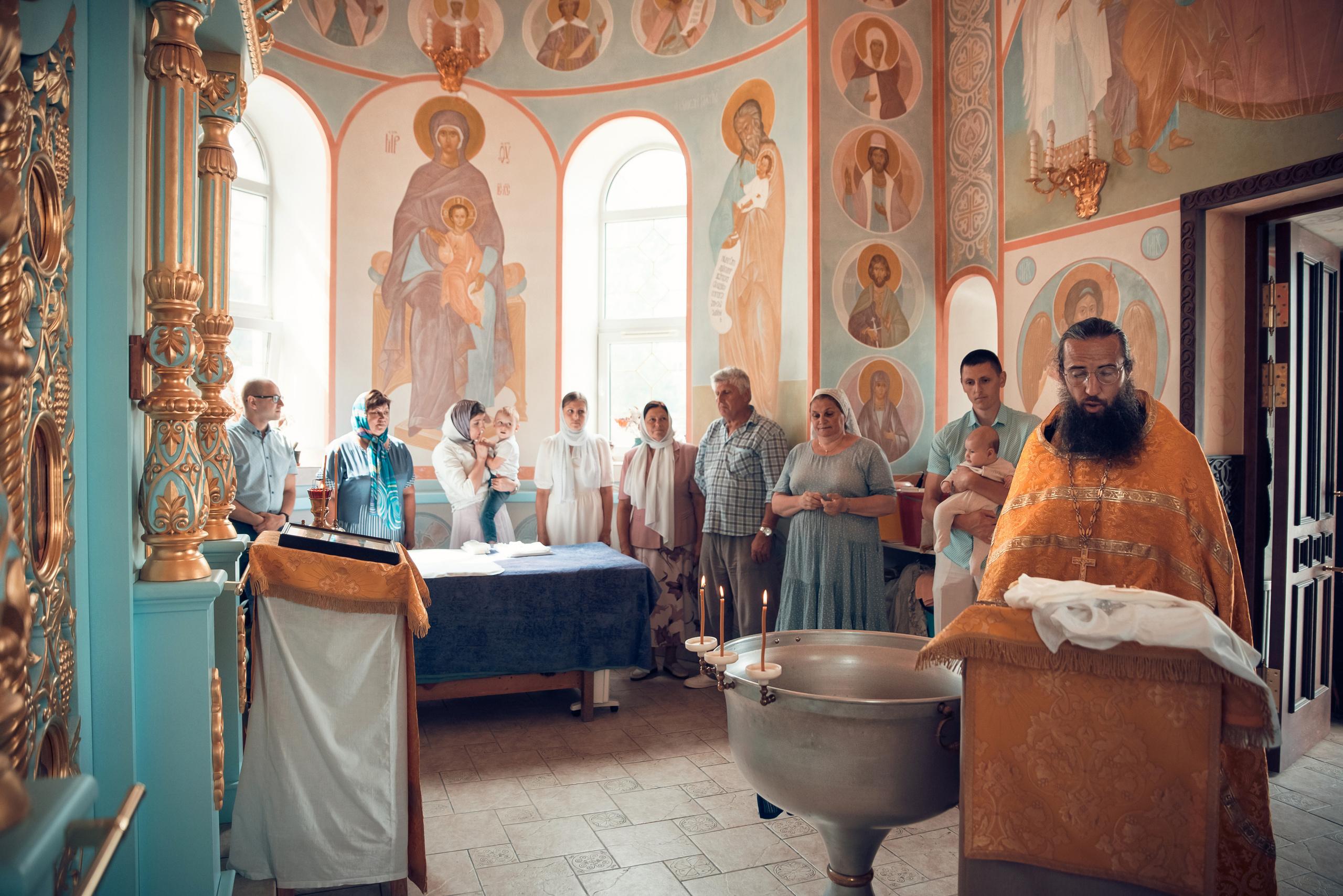 Таинство Крещения Крестовоздвиженский храм. Семейный фотограф Олеся Батурина Рязань