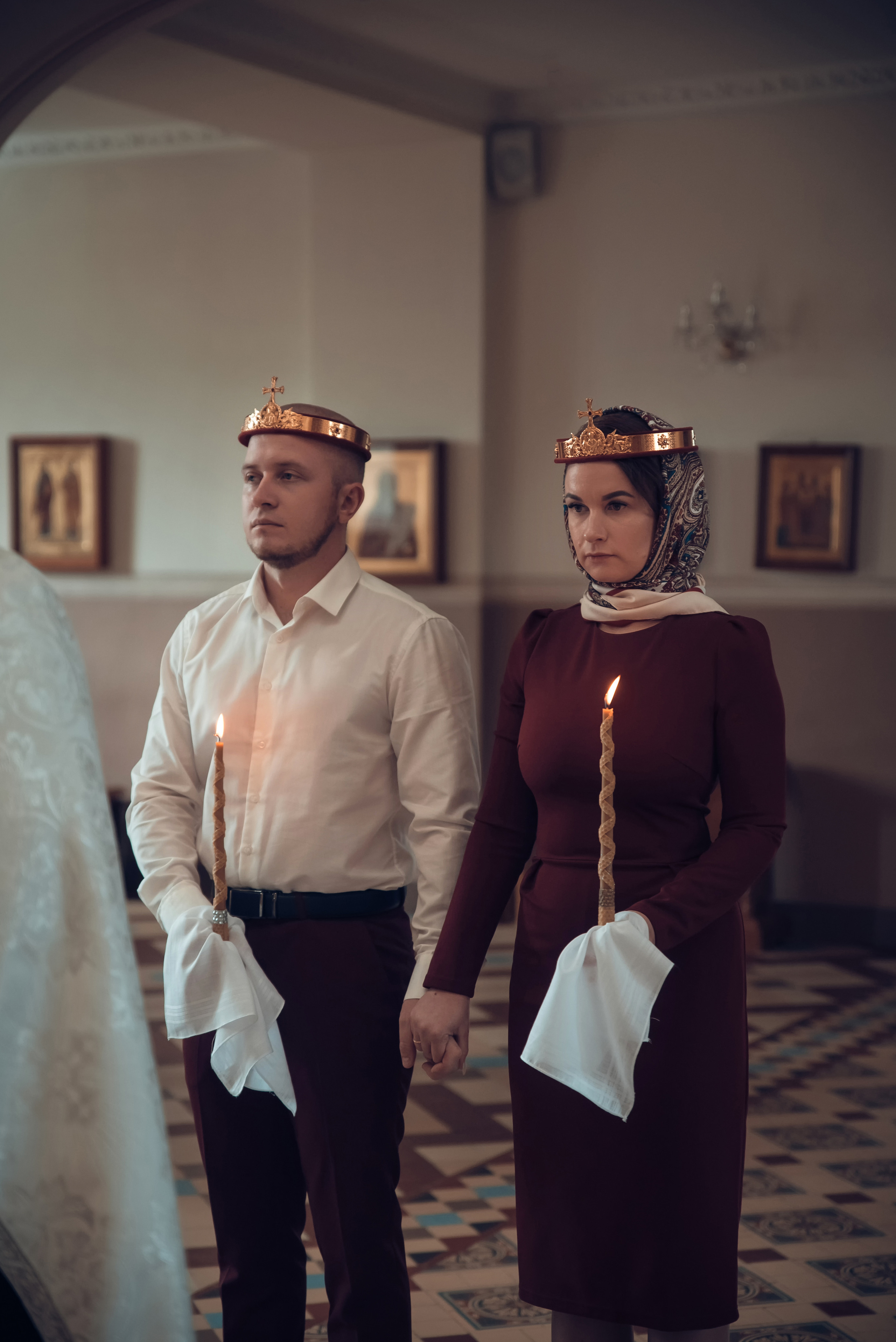 Таинство Венчания Храм в честь святого праведного Иоанна Кронштадтского. Семейный фотограф Олеся Батурина Рязань