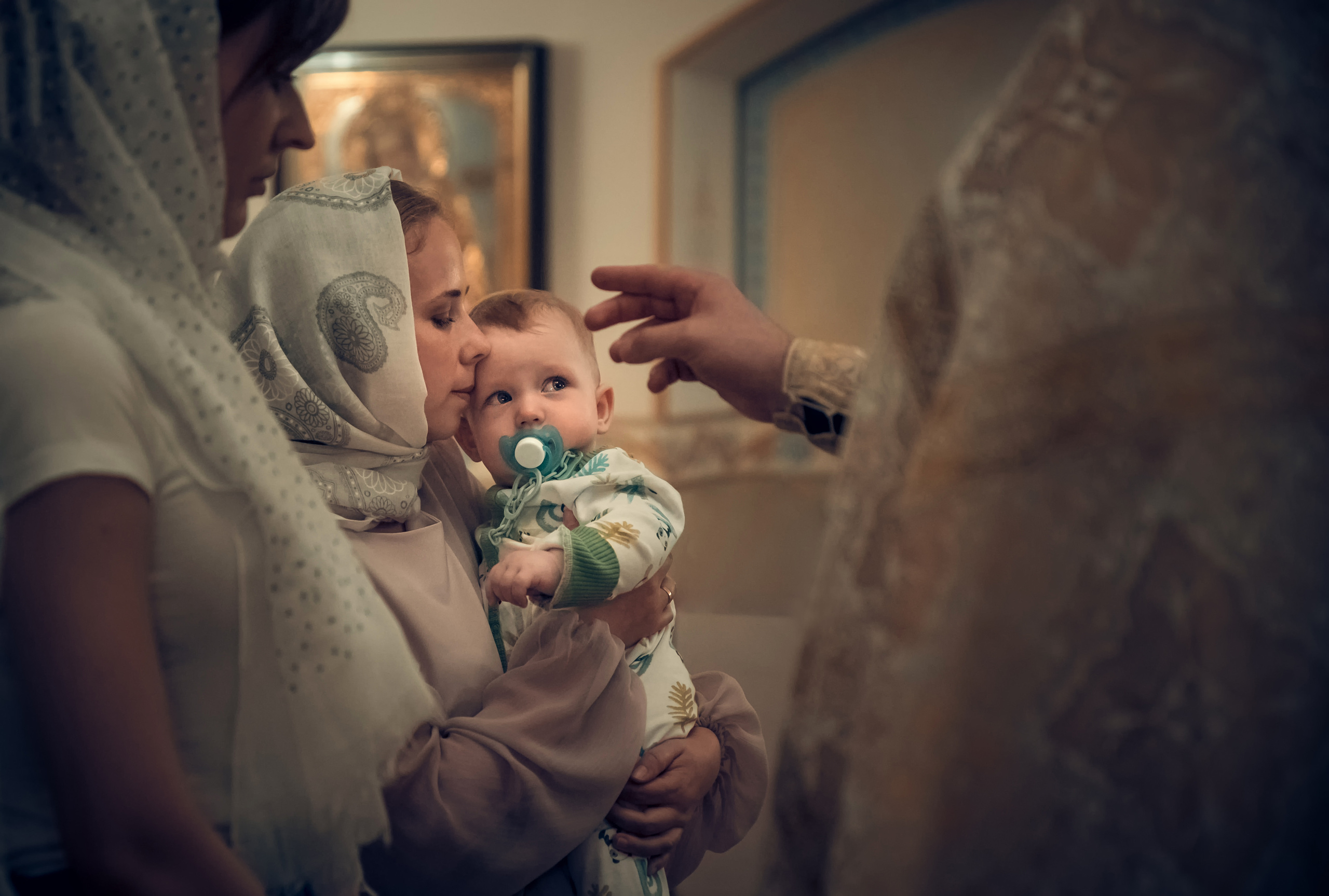 Таинство Крещения Храм Сретения Господня. Семейный фотограф Олеся Батурина Рязань