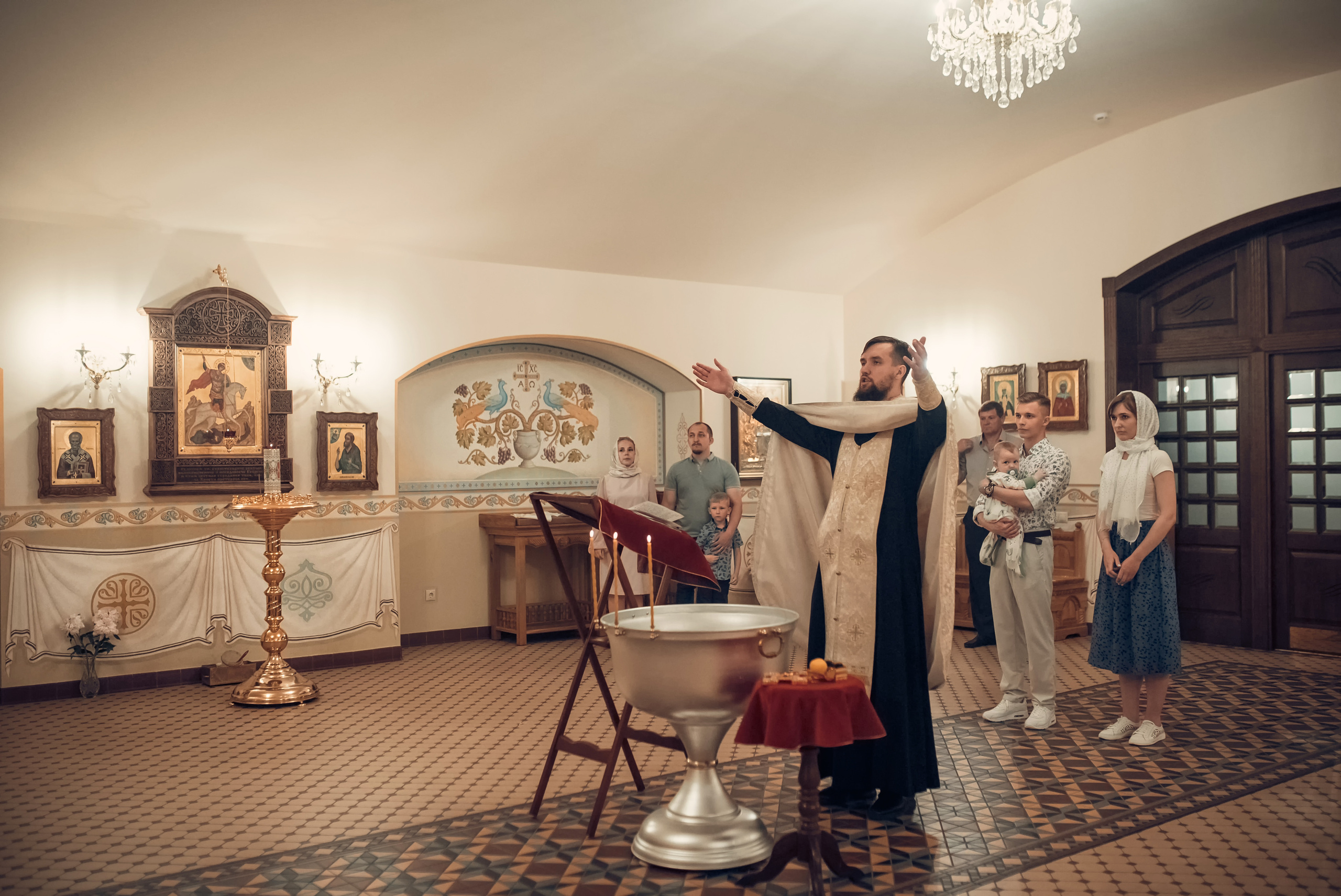 Таинство Крещения Храм Сретения Господня. Семейный фотограф Олеся Батурина Рязань