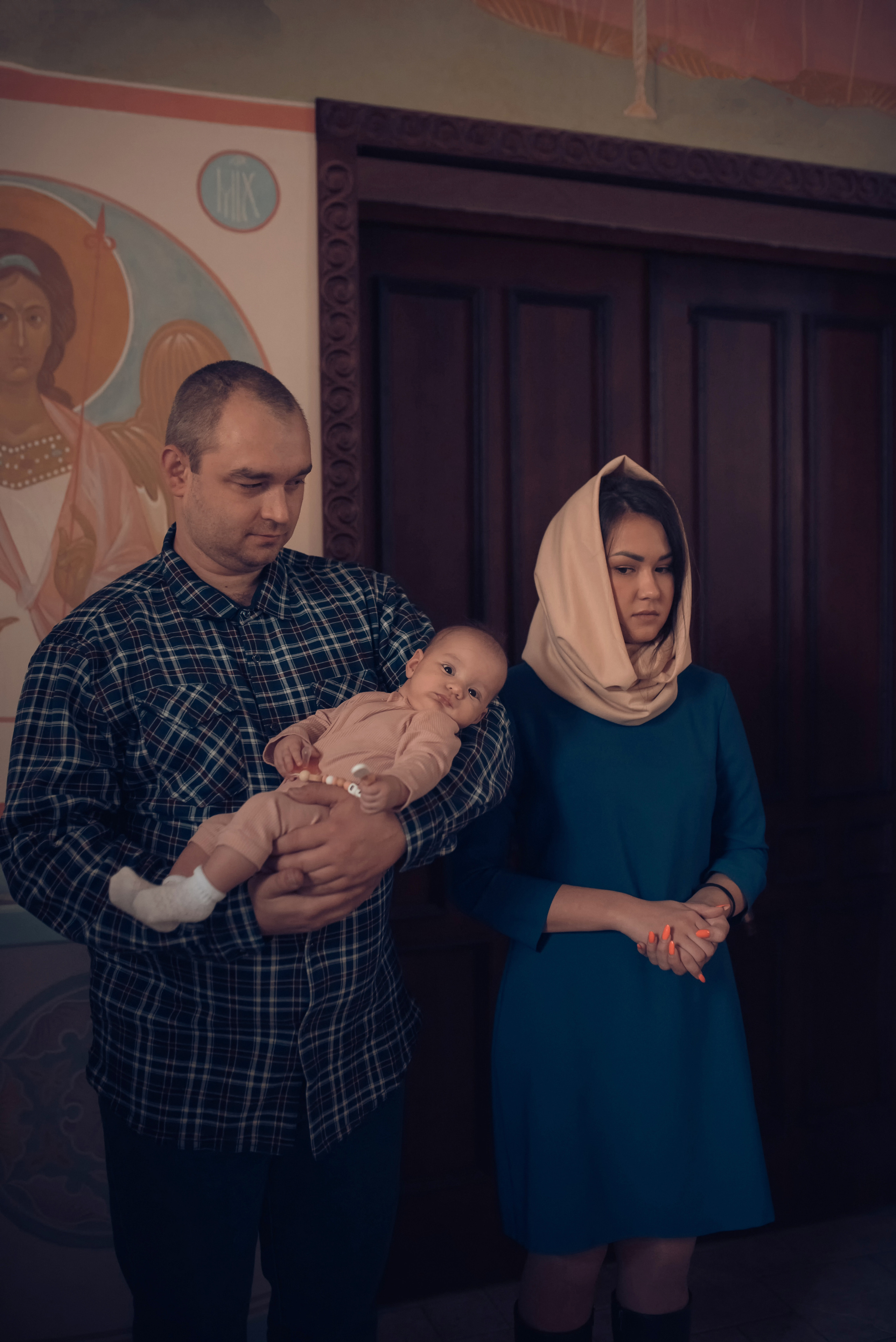 Таинство Крещения Крестовоздвиженский храм. Семейный фотограф Олеся Батурина Рязань