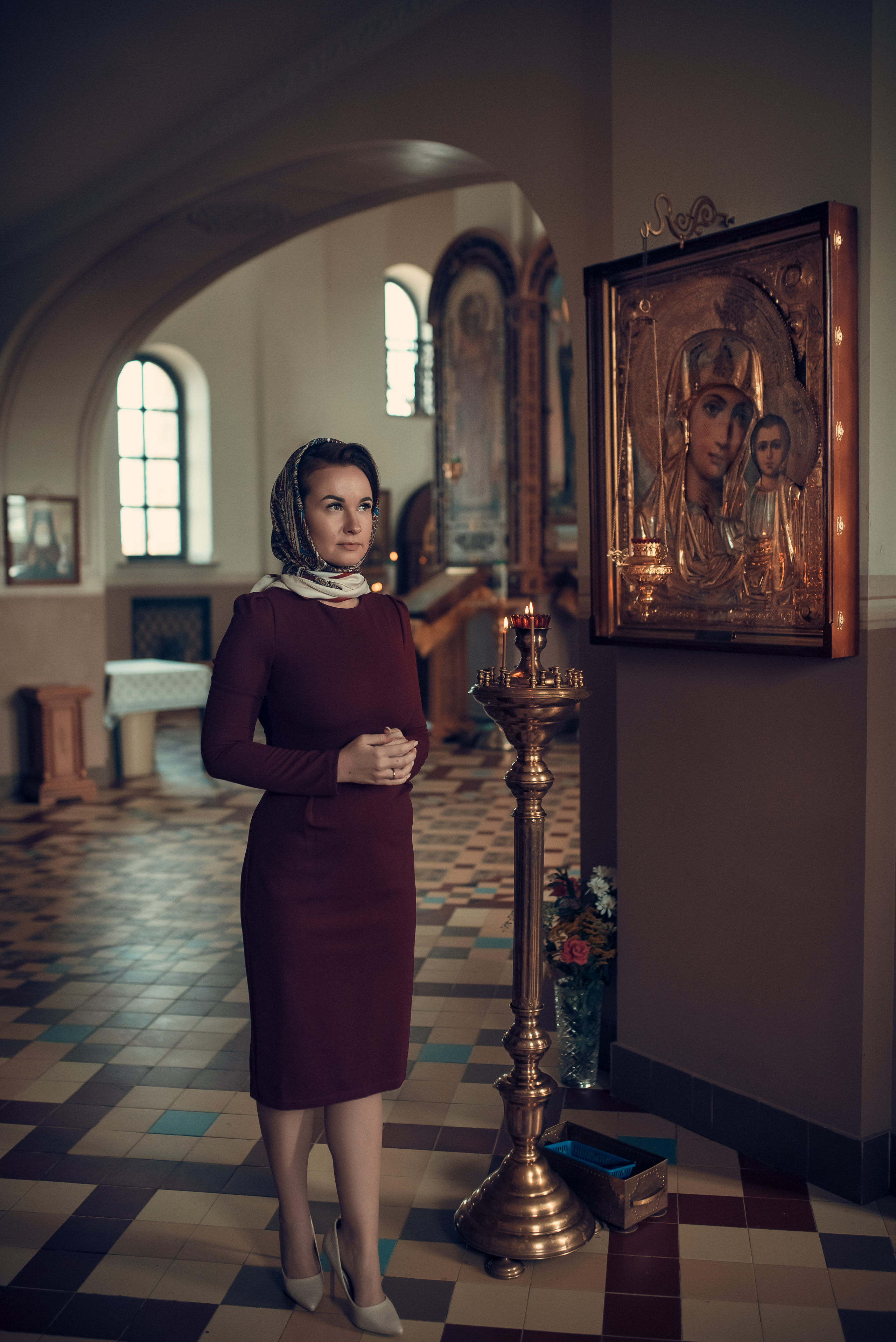 Таинство Венчания Храм в честь святого праведного Иоанна Кронштадтского. Семейный фотограф Олеся Батурина Рязань