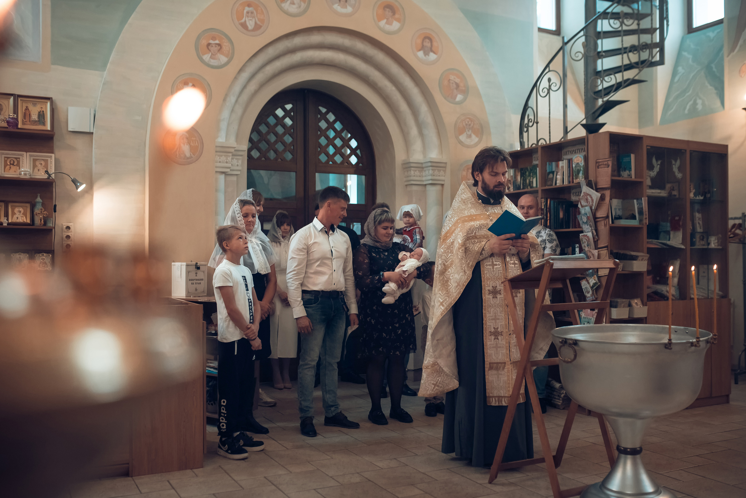 Таинство Крещения Церковь иконы Божией Матери Всецарица. Семейный фотограф Олеся Батурина Рязань