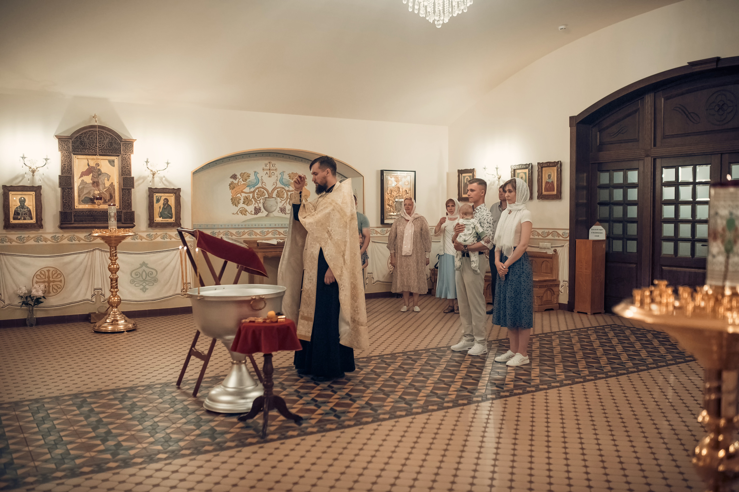 Таинство Крещения Храм Сретения Господня. Семейный фотограф Олеся Батурина Рязань