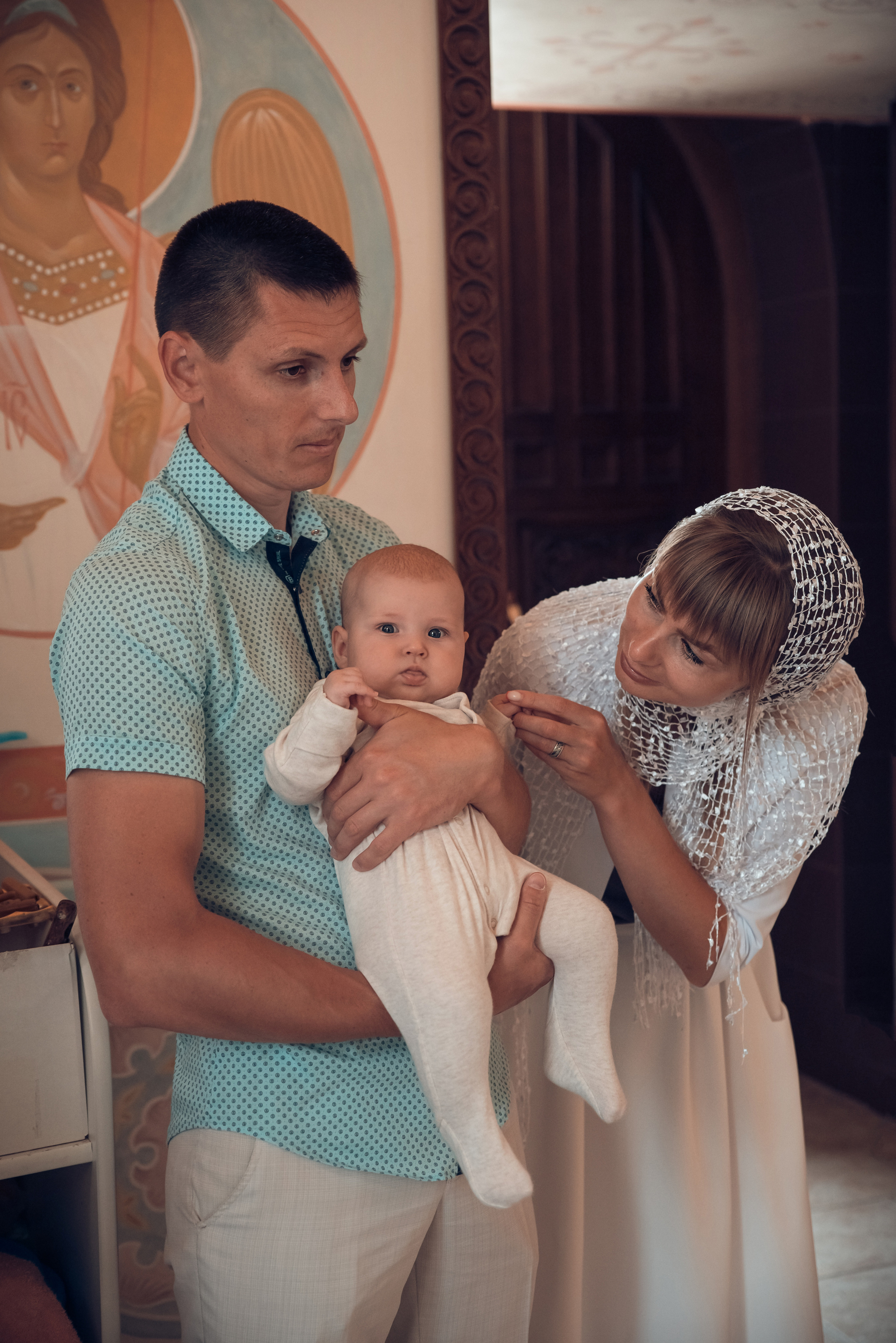 Таинство Крещения Крестовоздвиженский храм. Семейный фотограф Олеся Батурина Рязань