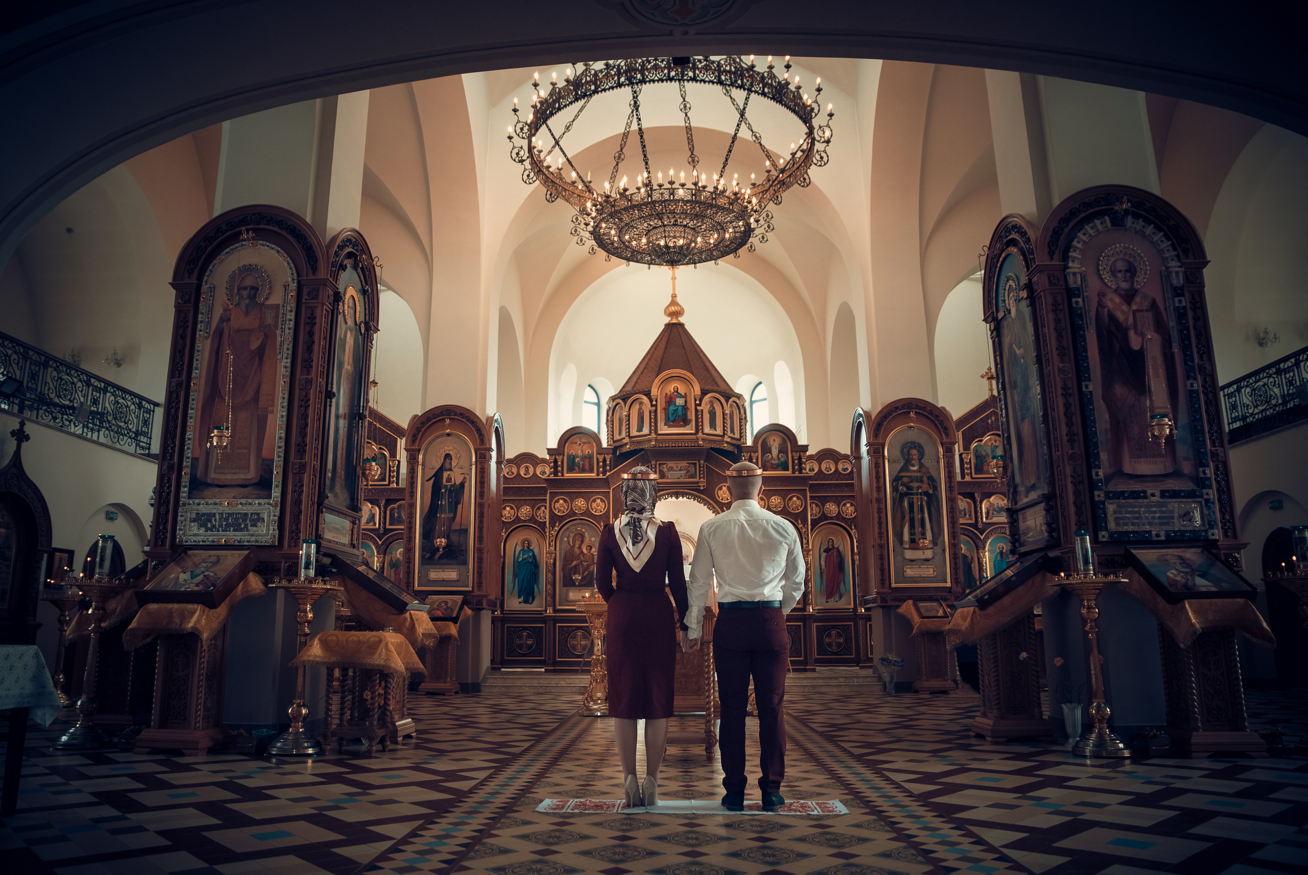 Таинство Венчания Храм в честь святого праведного Иоанна Кронштадтского. Семейный фотограф Олеся Батурина Рязань