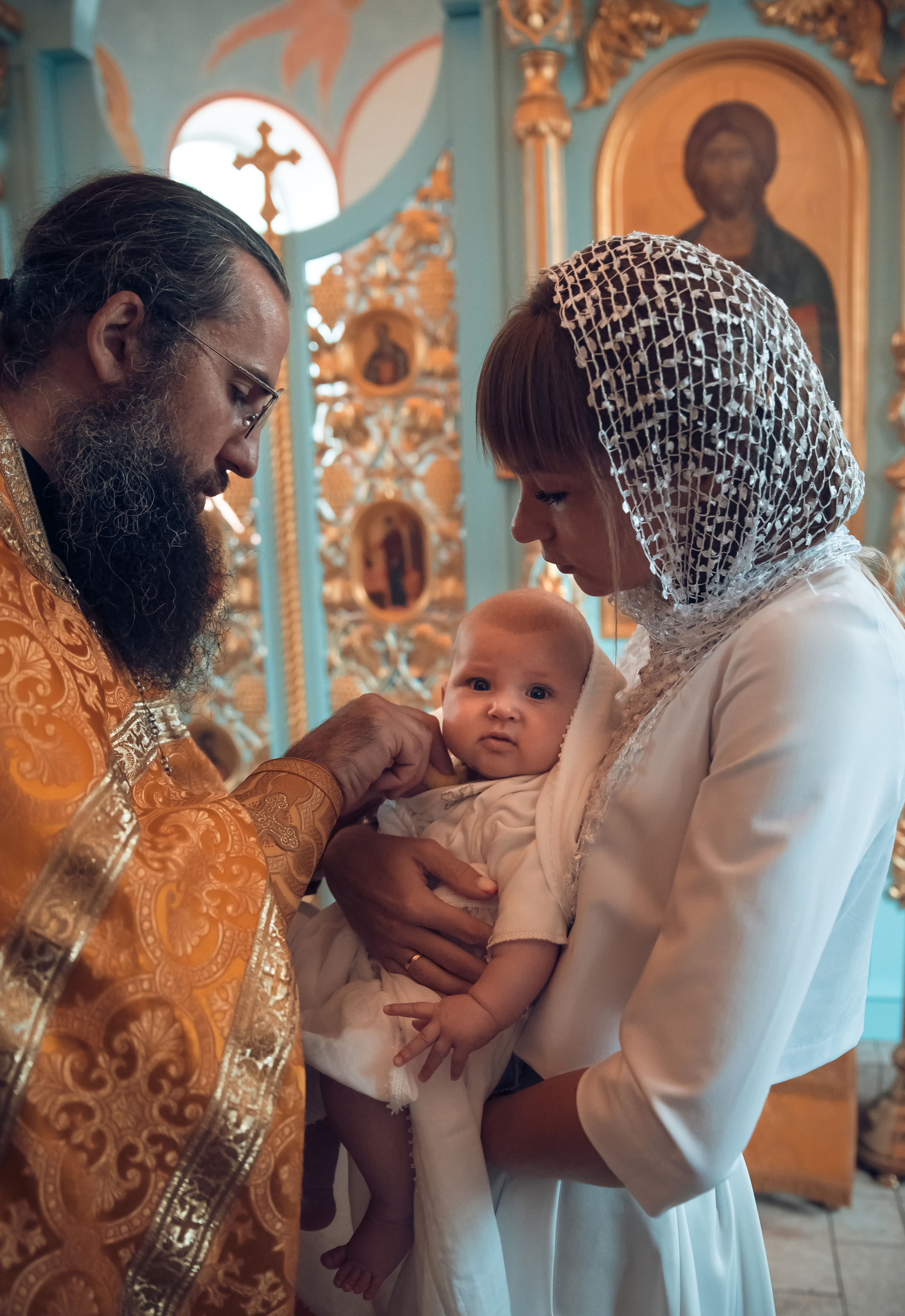 Таинство Крещения Крестовоздвиженский храм. Семейный фотограф Олеся Батурина Рязань