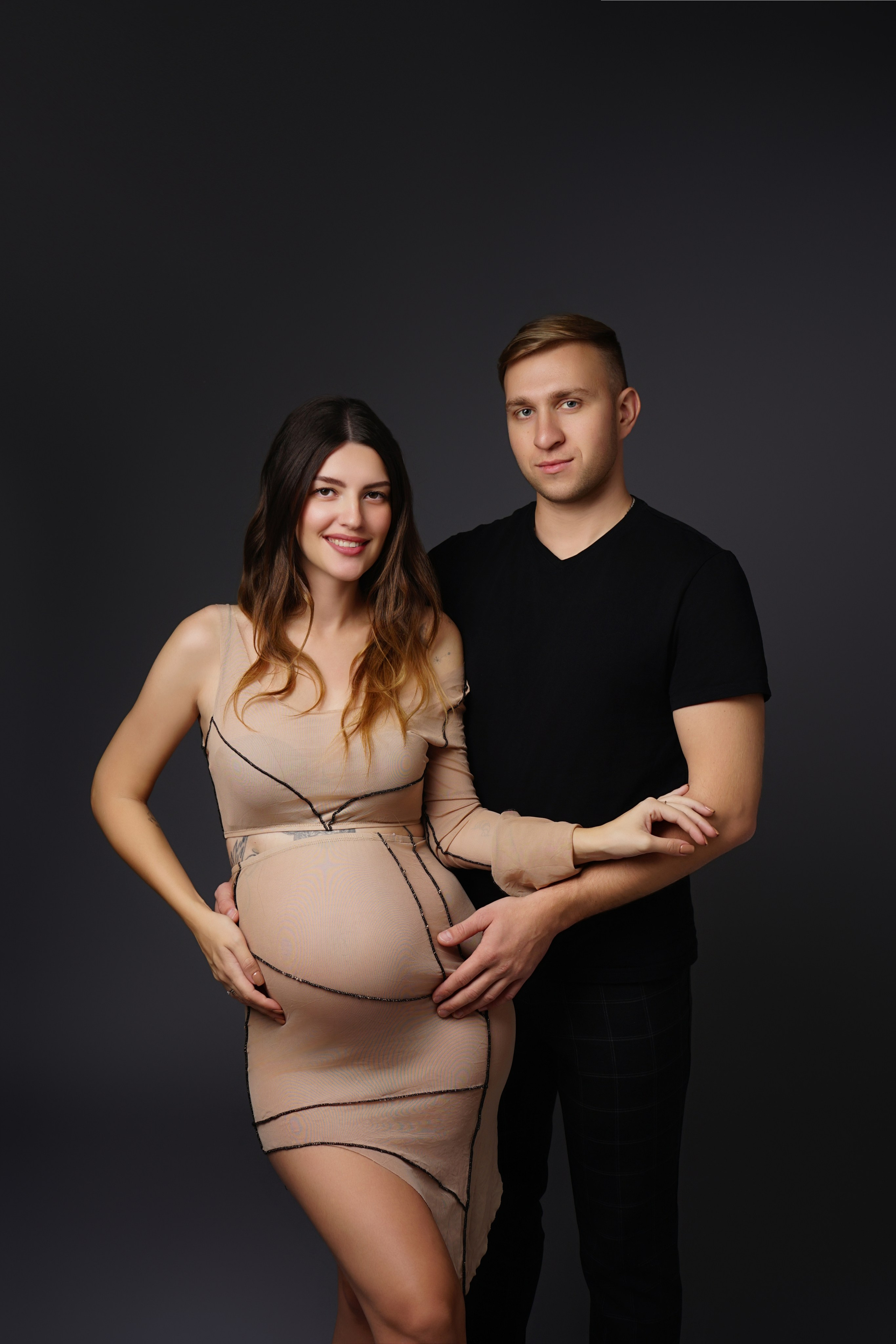 Съёмка беременности в моей фотостудии «НЕБО». Женский фотограф в Химках Алёна Ленёва