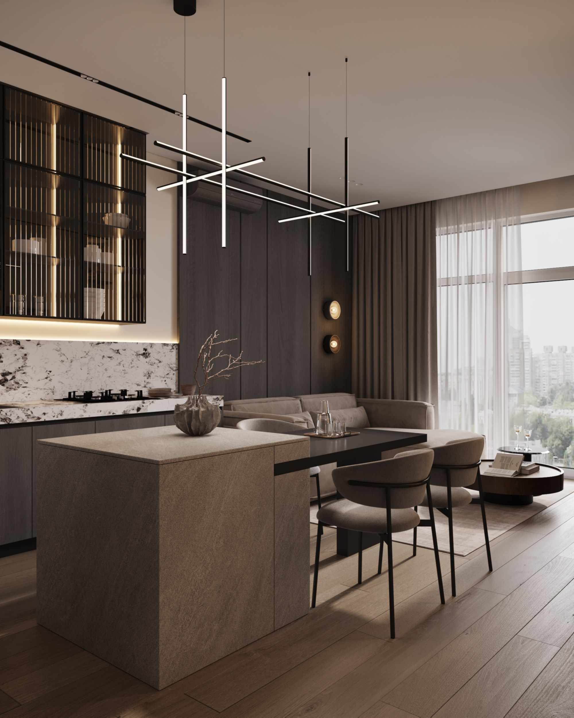 ЖК Русская Европа | 85 м² | 2026. 3D Визуализация интерьера