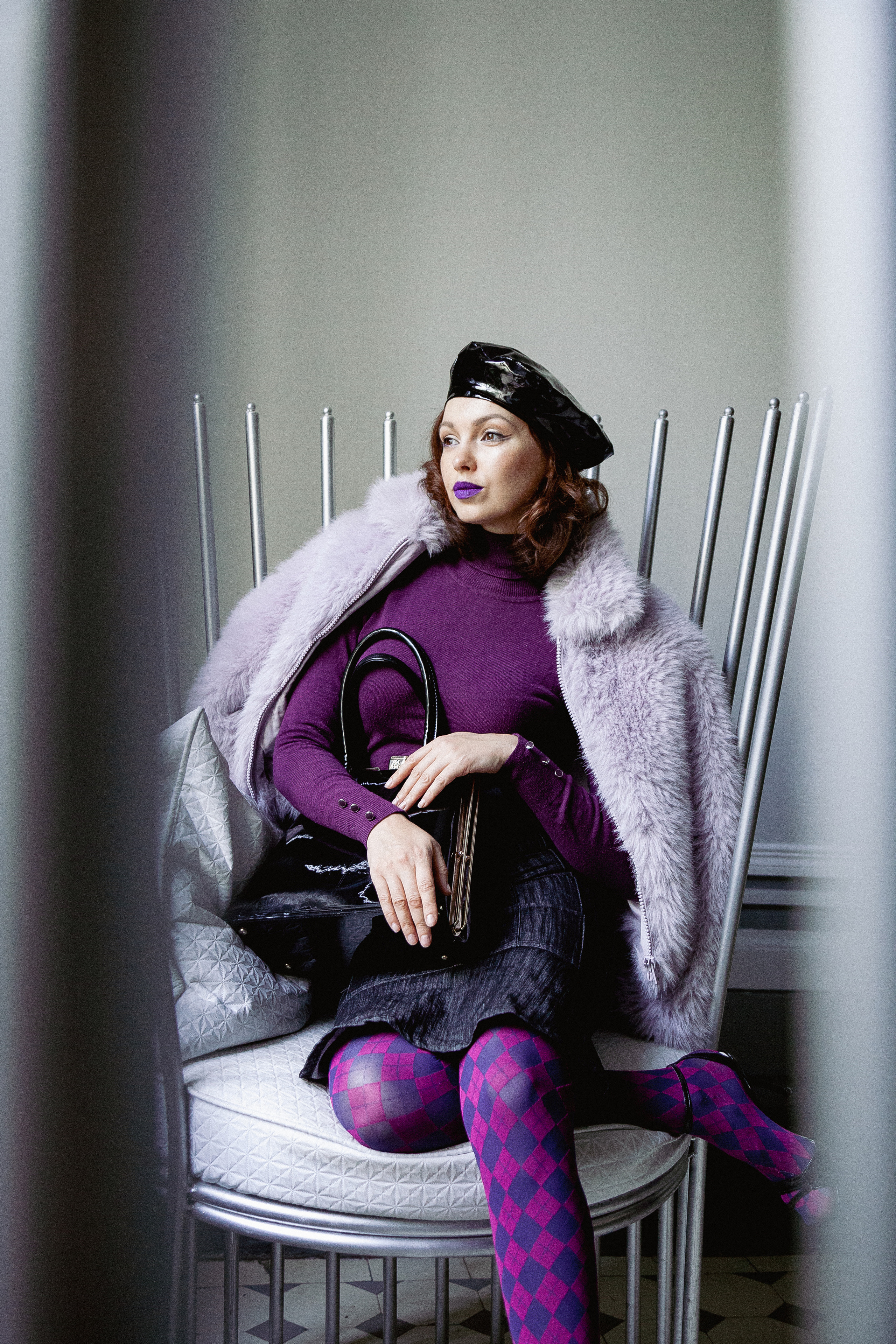 Лиловый шик. Яркий и роскошный. Магический и индивидуальный. Портретный фотограф Ната Тезикова. Санкт-Петербург