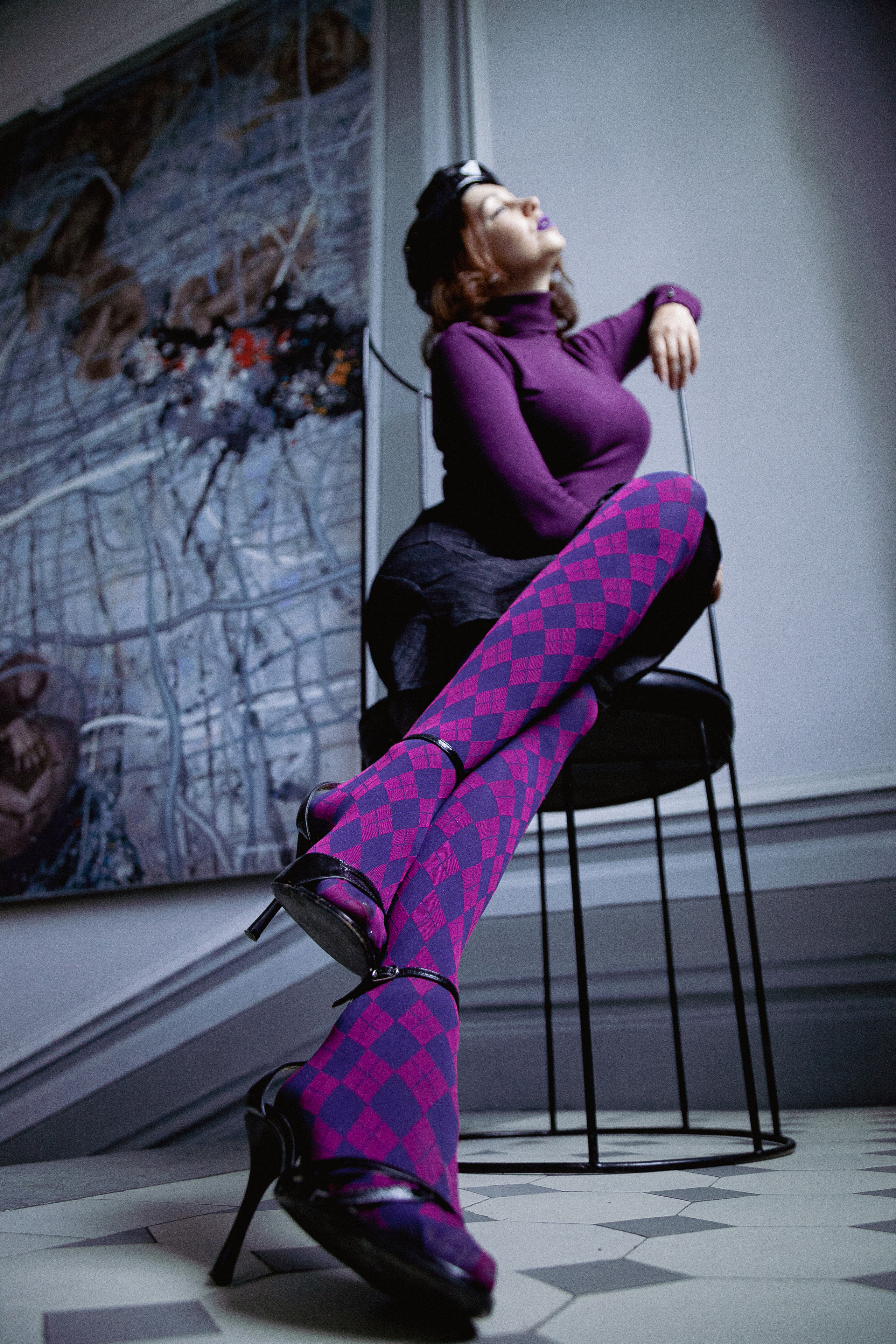 Лиловый шик. Яркий и роскошный. Магический и индивидуальный. Портретный фотограф Ната Тезикова. Санкт-Петербург