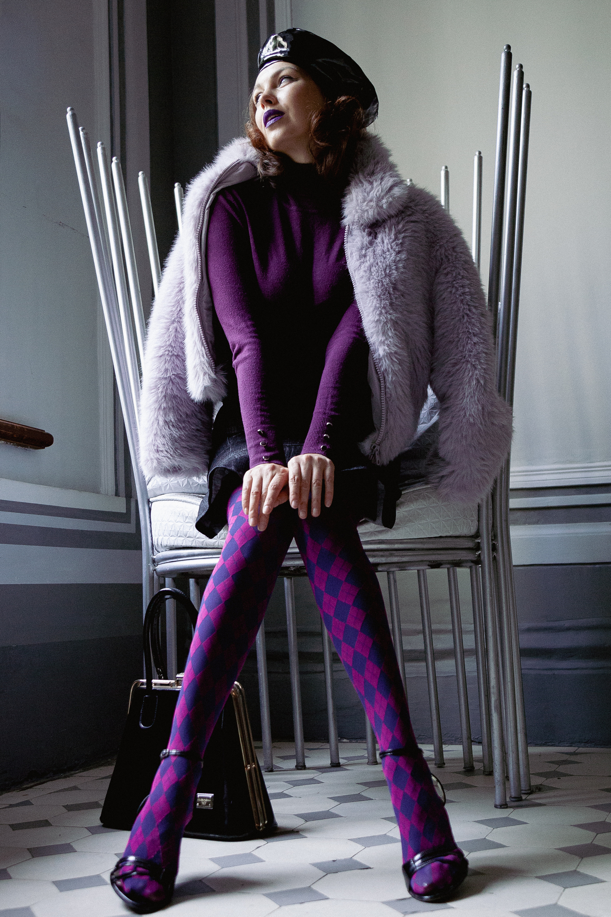 Лиловый шик. Яркий и роскошный. Магический и индивидуальный. Портретный фотограф Ната Тезикова. Санкт-Петербург