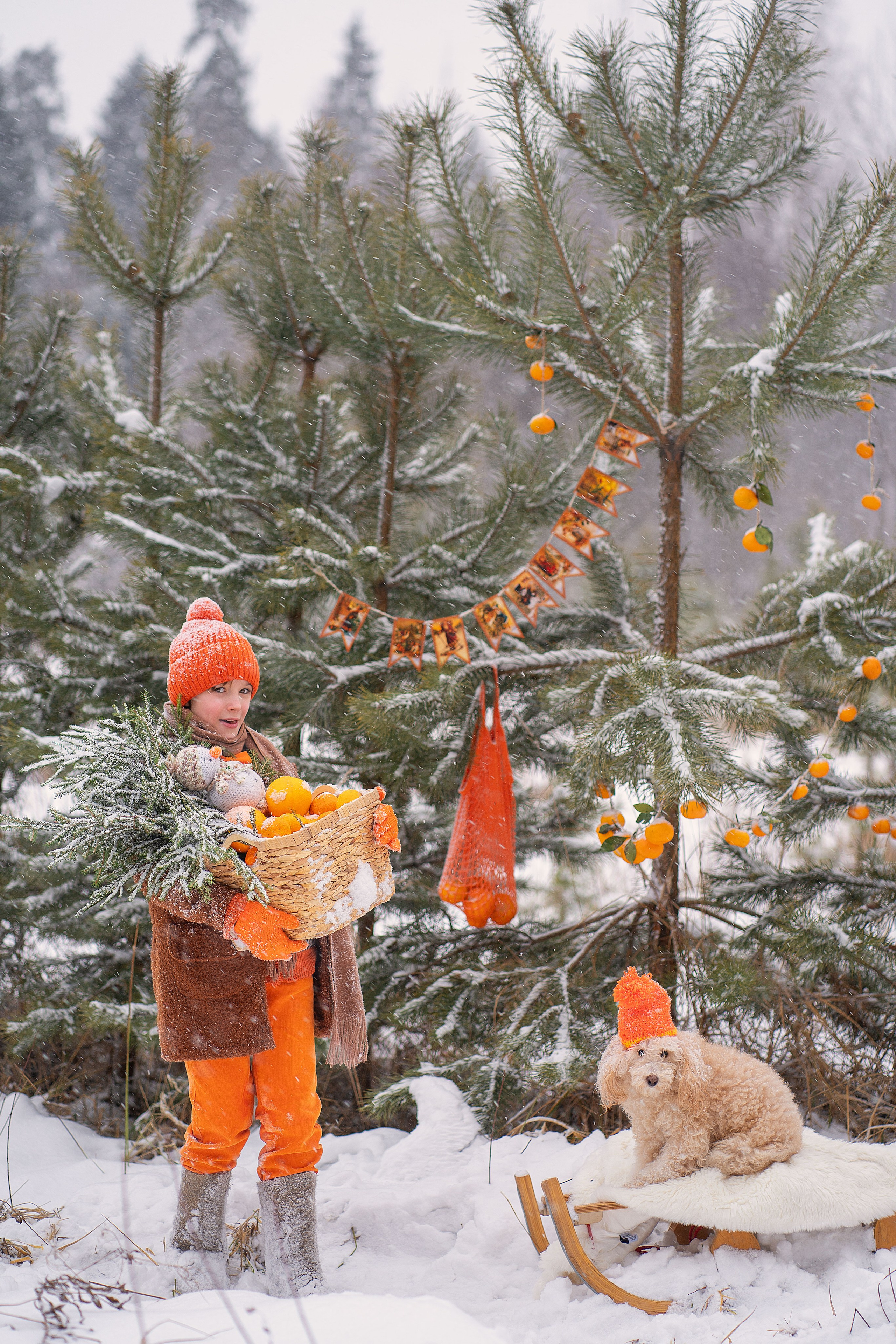 Детские новогодние и рождественские фотоистории. Детский и семейный фотограф в Москве и Подмосковье Настя Наумова