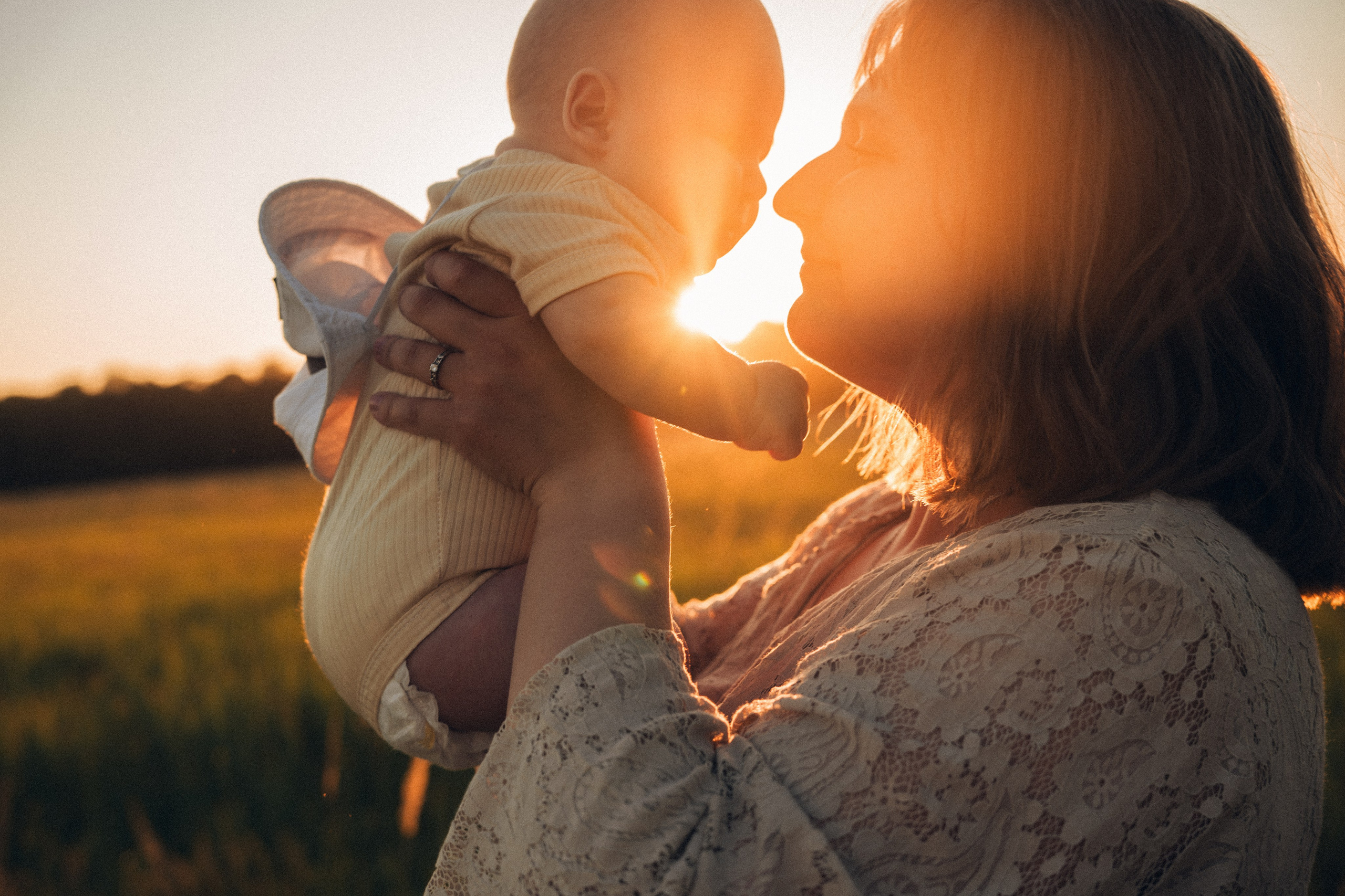 Семейная съемка на закате