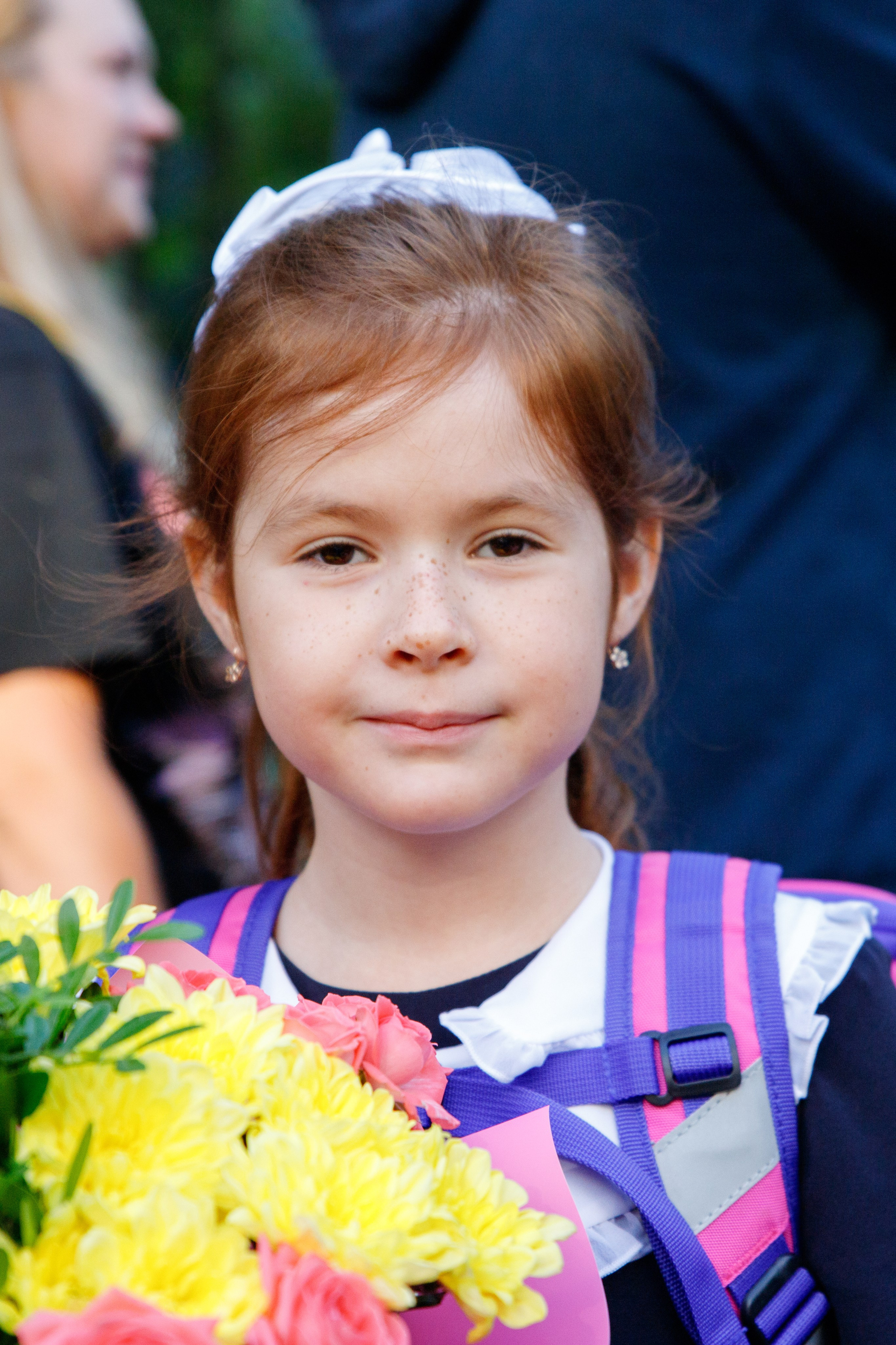 Репортажная съемка первого сентября для первоклассников. Семейный и школьный фотограф в Москве Анна Ткач