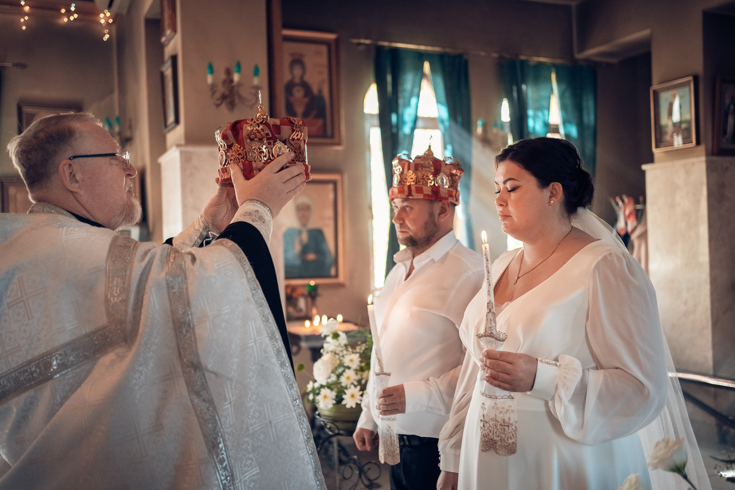 Венчание в храме Прп. Сергия Радонежского с. Орлиное. Церковный фотограф Севастополь
