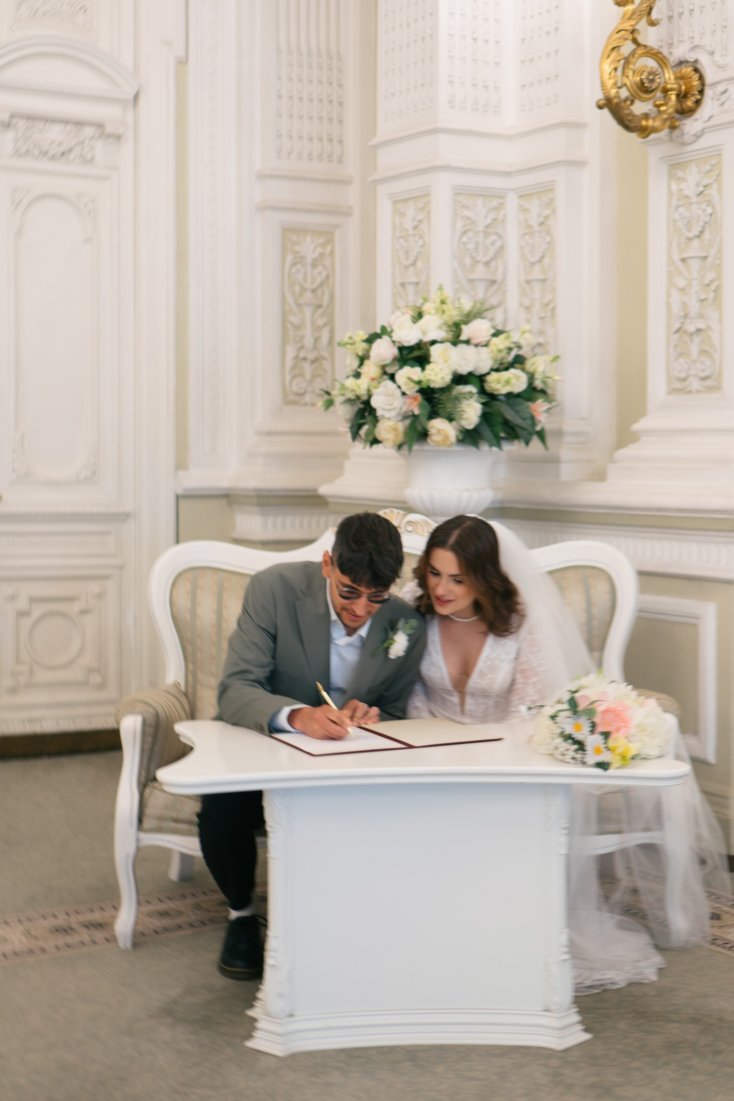 СВАДЕБНАЯ СЬЕМКА В ПЕРВОМ ДВОРЦЕ БРАКОСОЧЕТАНИЯ. Профессиональный фотограф, Санкт-Петербург — Виктория Богомолова