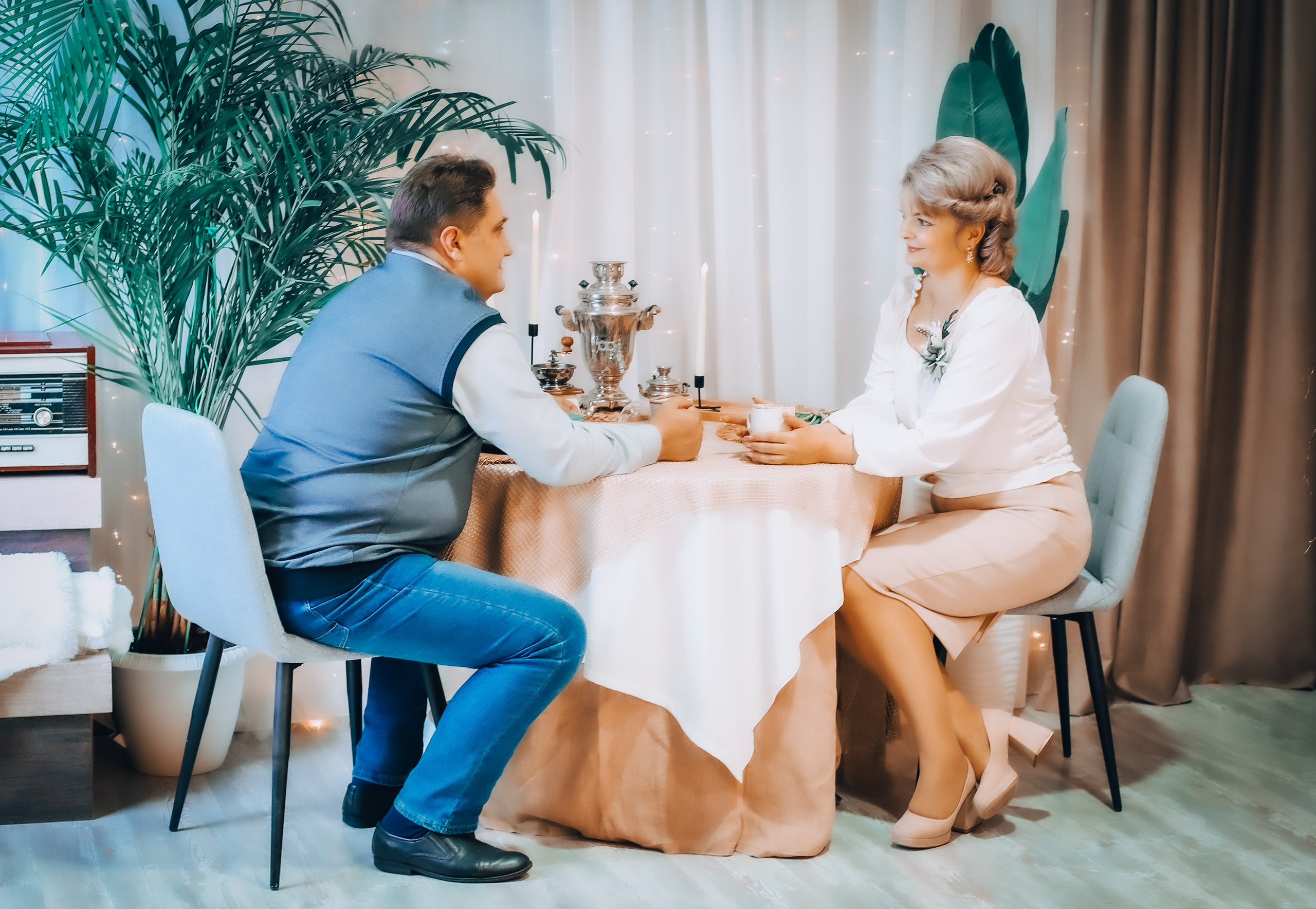 Новогодняя история Людмилы и Игоря. Фотограф беременности и семейных историй Эльвира Акарибе в городе Краснодар!