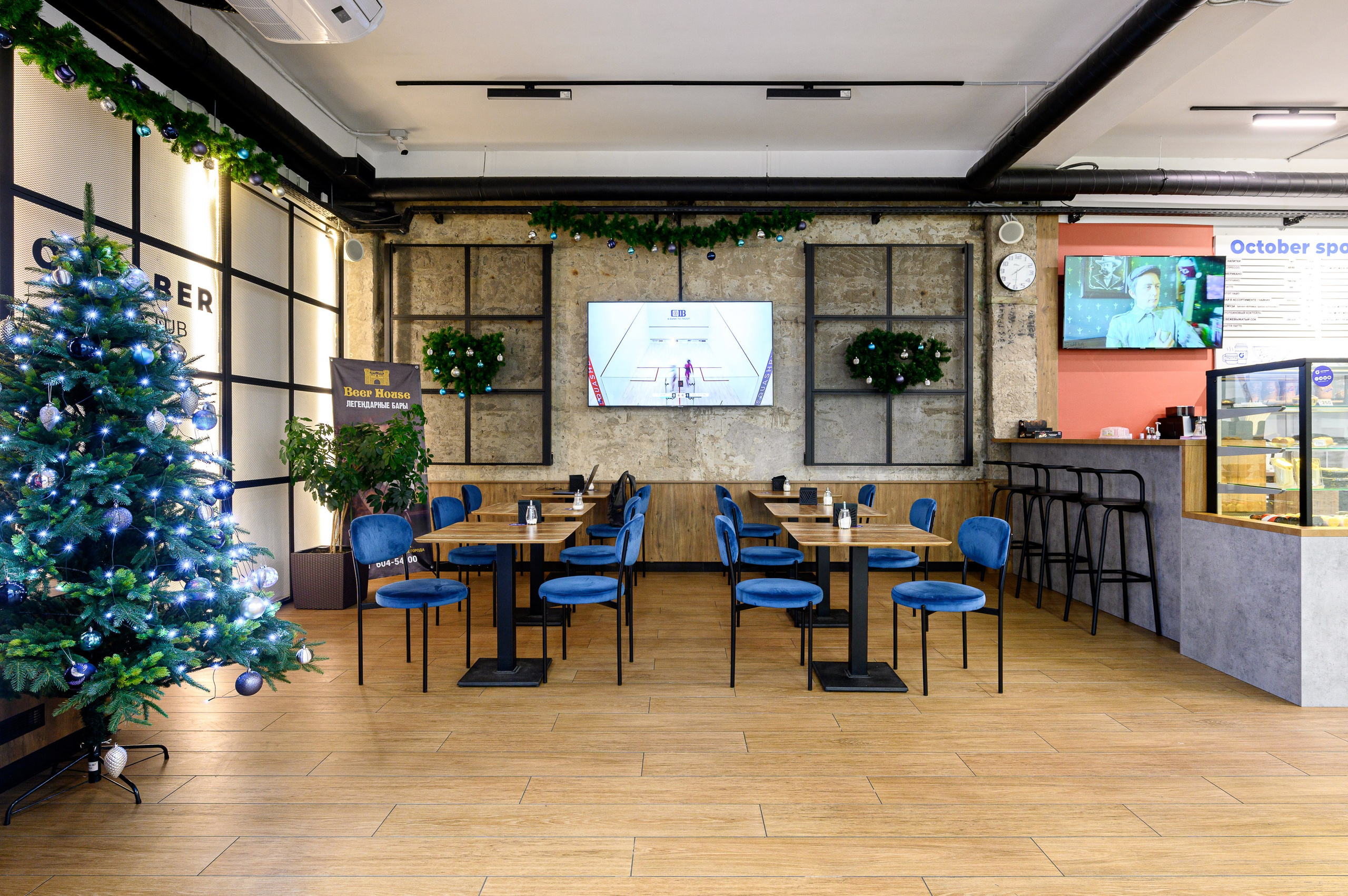 October Sport Club. Интерьерный фотограф. Фото- видеосъемка недвижимости Санкт-Петербург