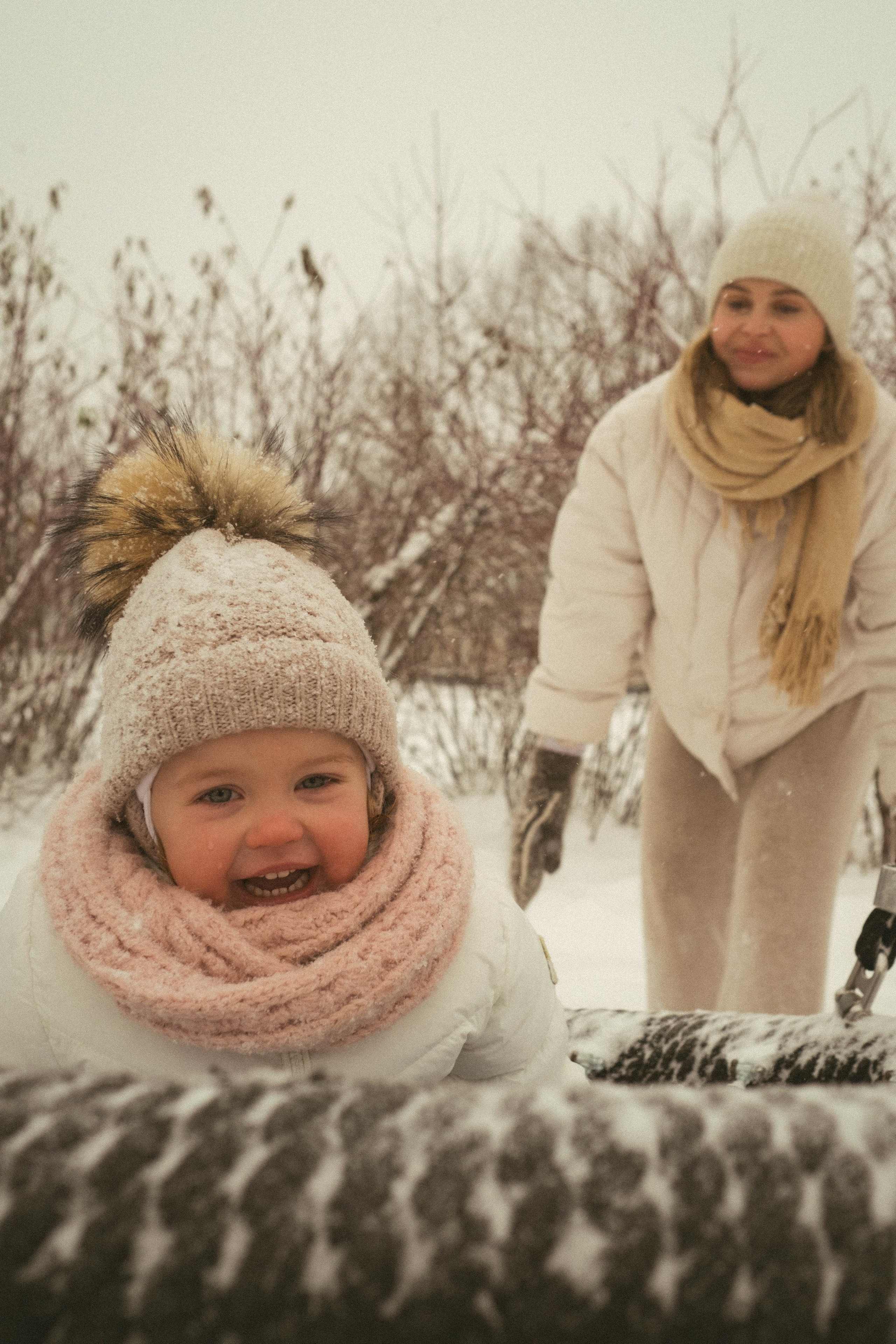 Зимняя прогулка Маргариты и Мариночки. Семейный фотограф в Санкт-Петербурге Дарья Косянчук
