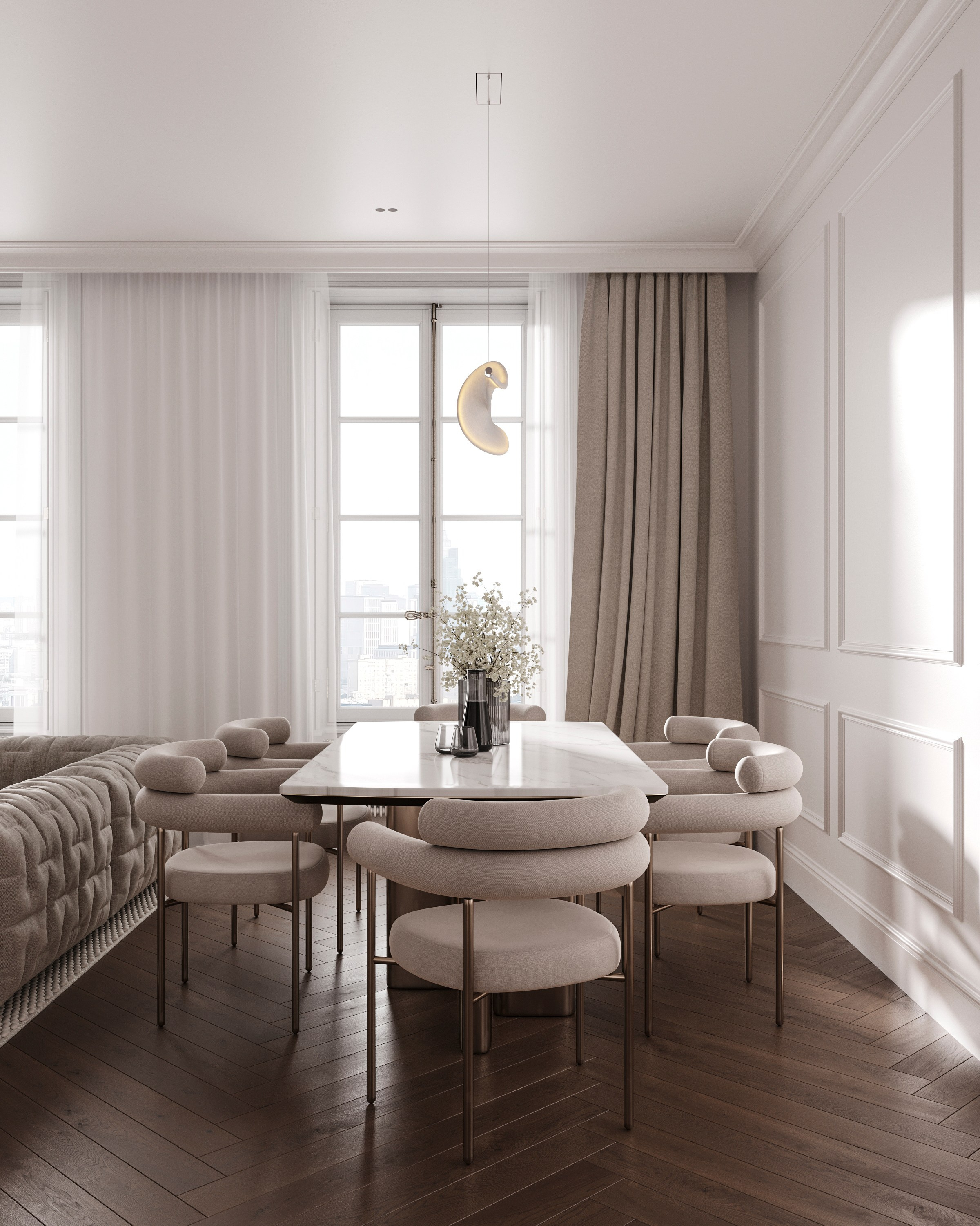 MODERN ELEGANCE | CONCEPTUAL PROJECT. Interior Visualization by Valerie Stetyukevich