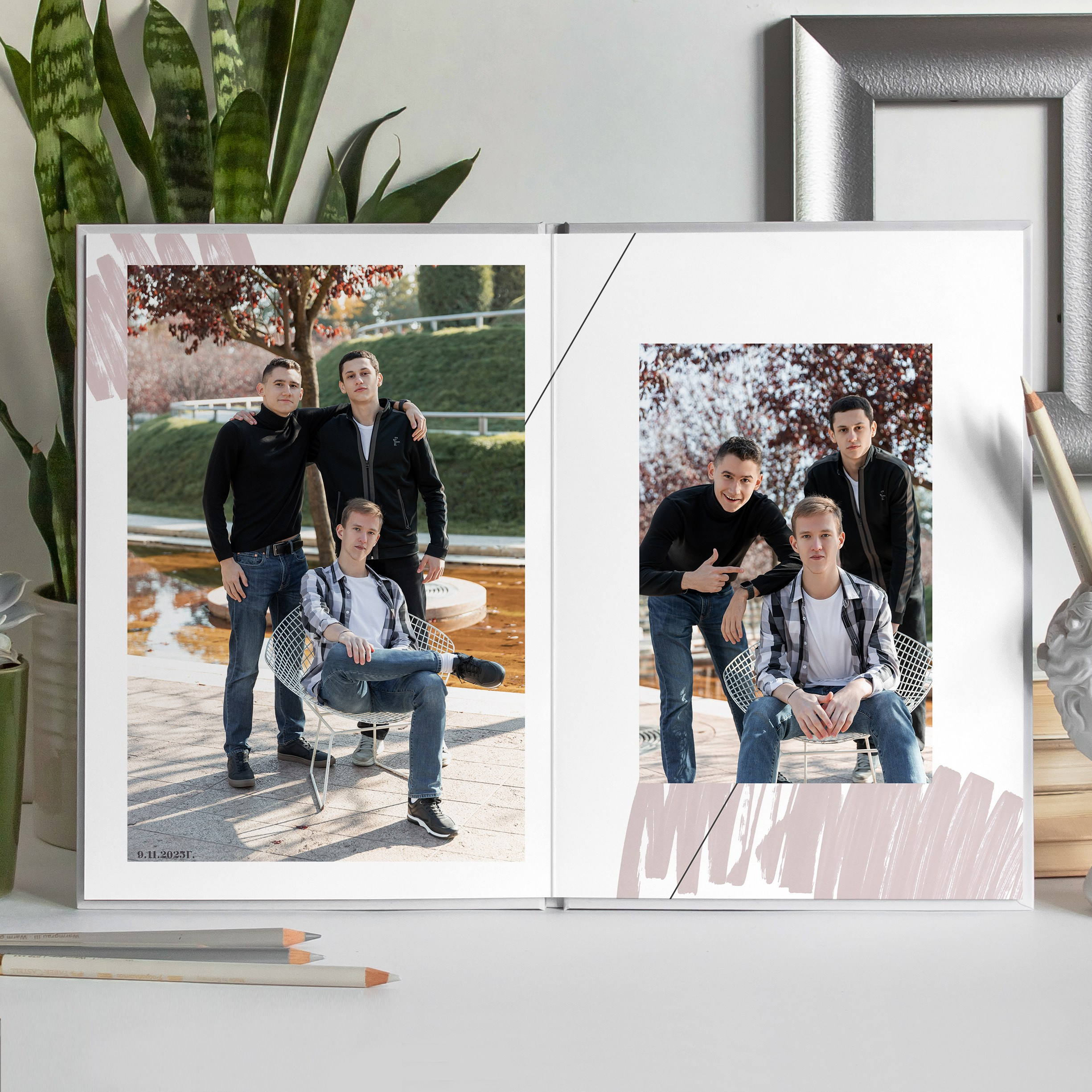 Альбом 9 -11 класса (5 разворотов). ФОТОГРАФ ВЫПУСКНЫХ АЛЬБОМОВ в Краснодаре Ворчик Татьяна