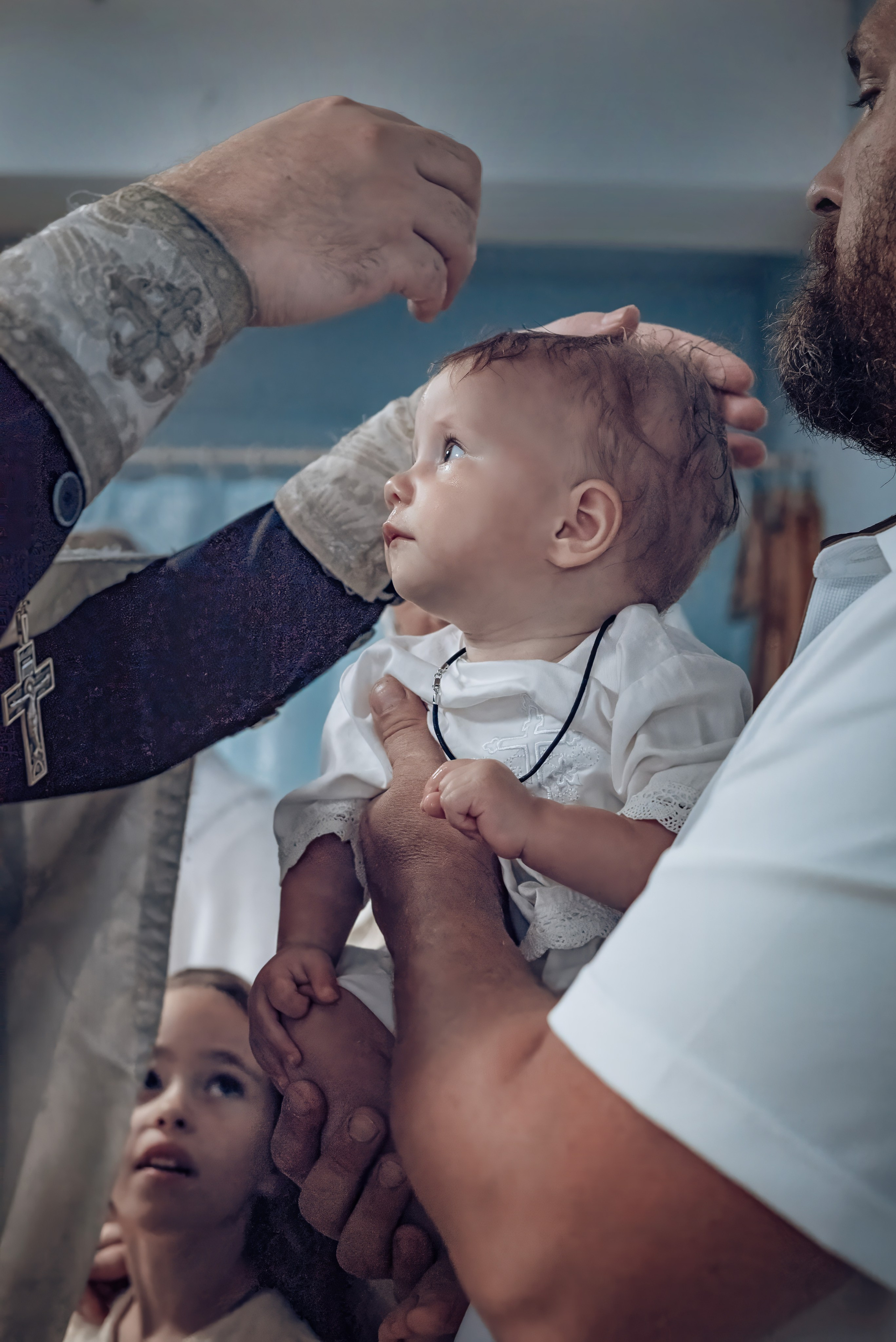 Съемка таинства крещения в храме Николая Чудотворца Красноярск. Фотографы крещения/венчания  Красноярск Татьяна и Вячеслав Переваловы