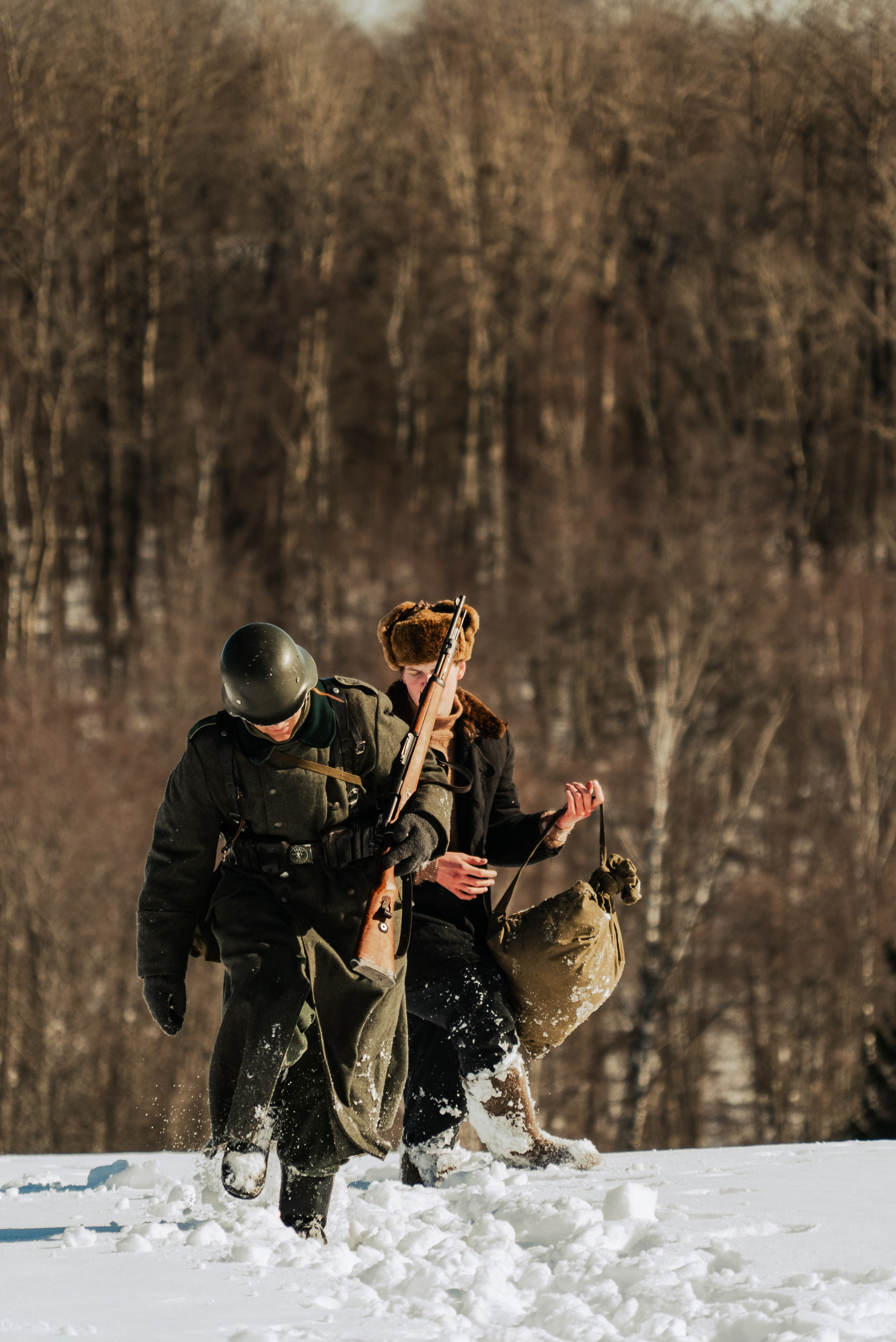 На съемках фильма «Июньская полынь». Мария Колесникова