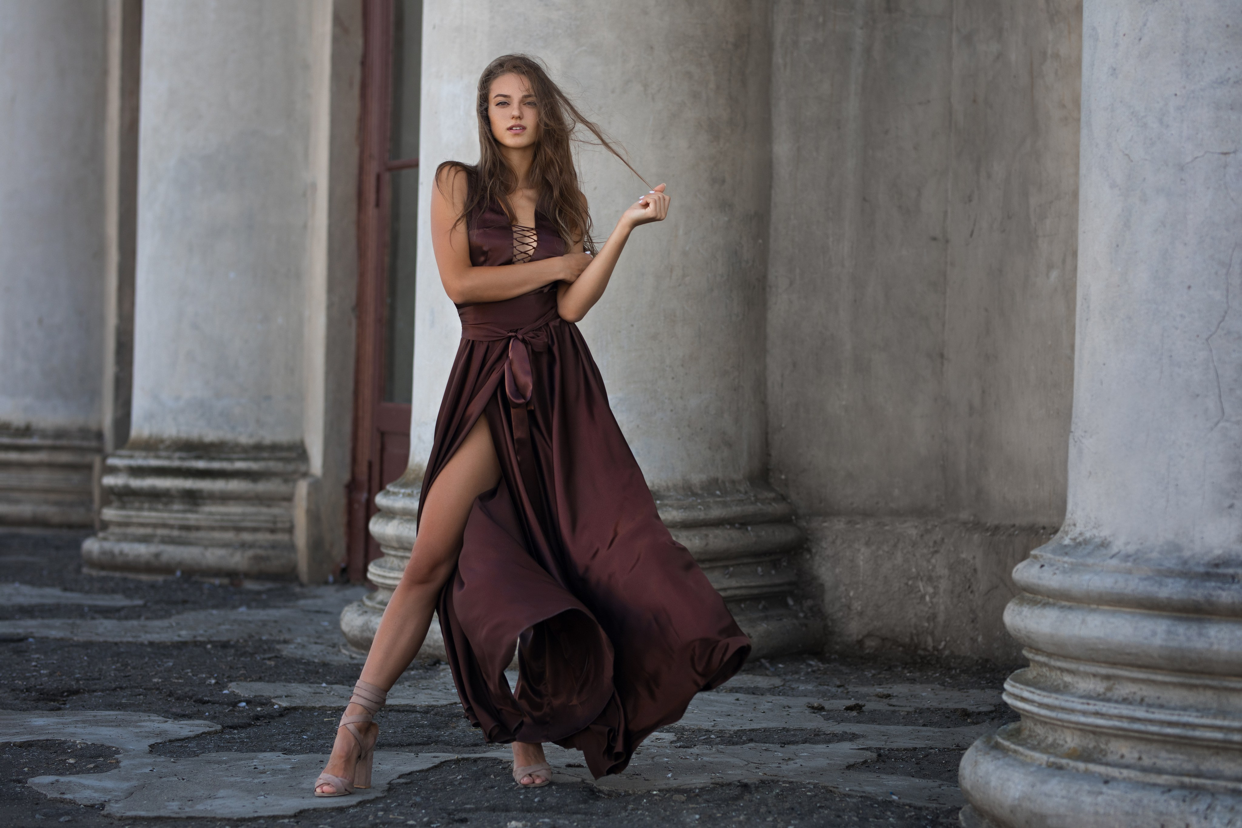 Фотосет у дома культуры в с. Стрелица и в Белом Колодце с Маргаритой для «себя»