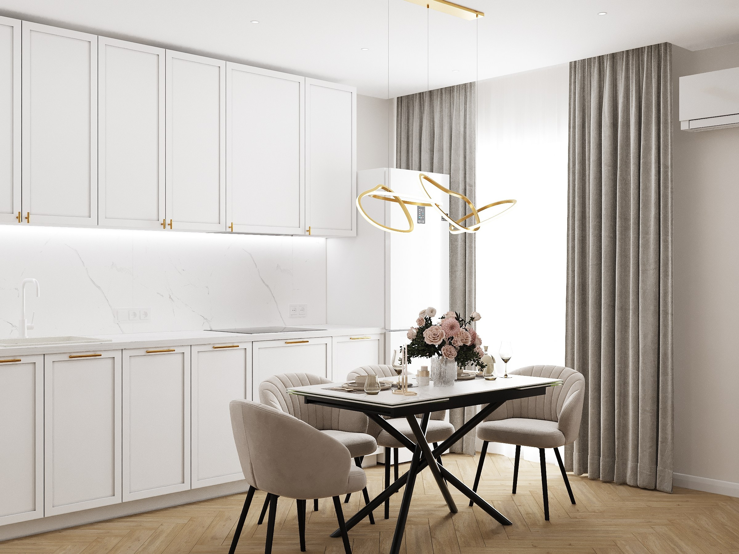 Квартира ЖК Лидер г. Владивосток. Дизайн интерьера / Дизайн-проект / Лебедь Юлия