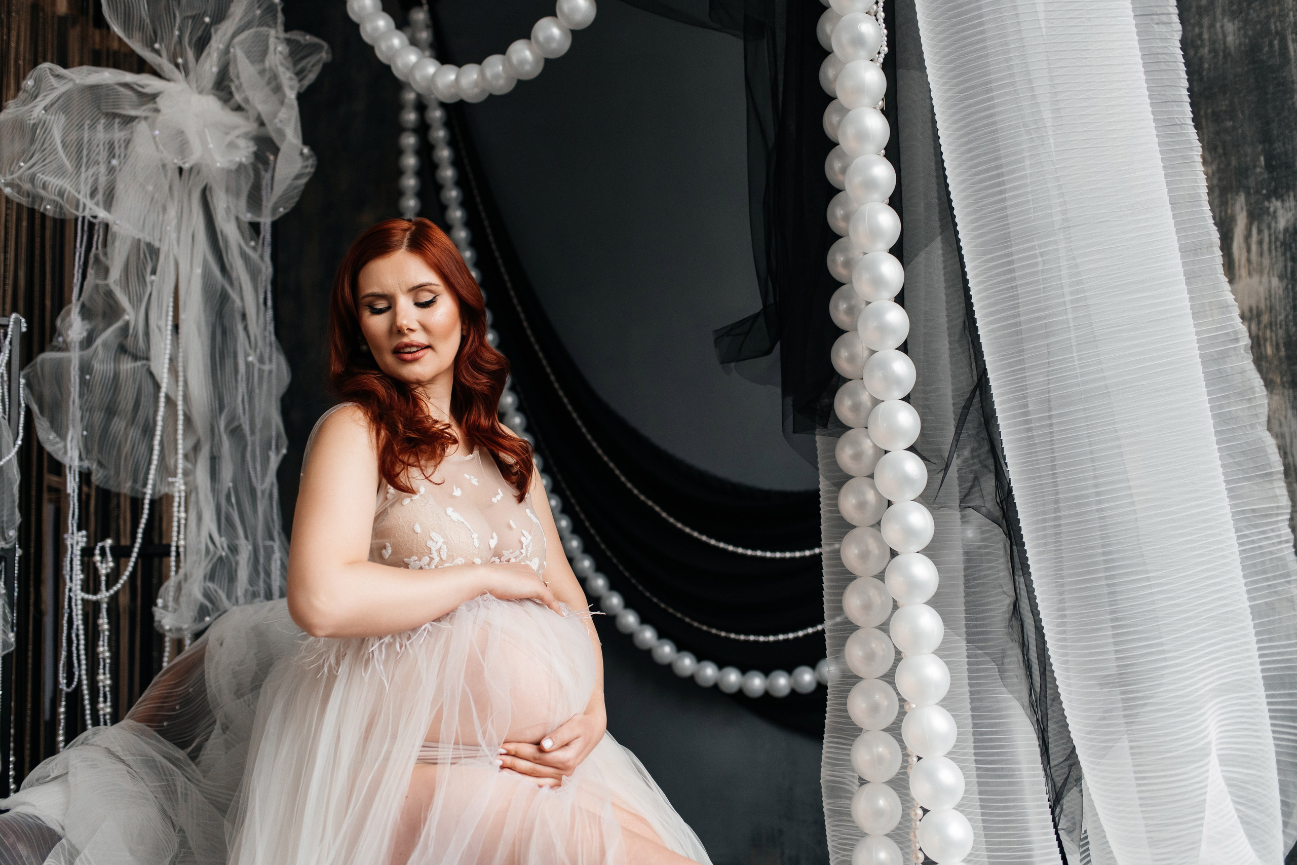 «Мягкость ожидания: в струящихся тканях и украшениях». Фотограф в Москве/Зарайске Шахова Марина