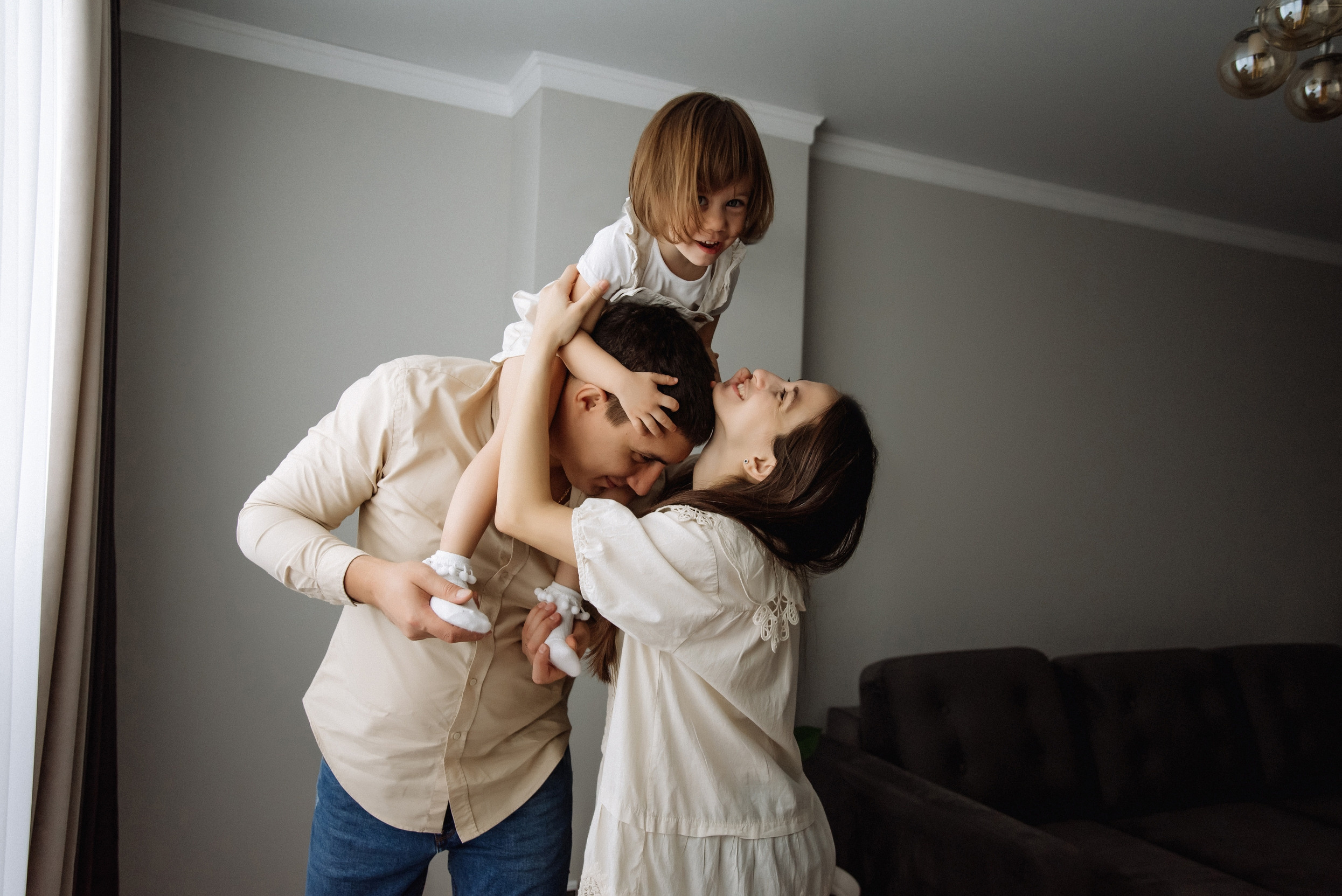Маша, Ксюша, Денис. Свадебный фотограф, фотограф беременности Дарья Доценко