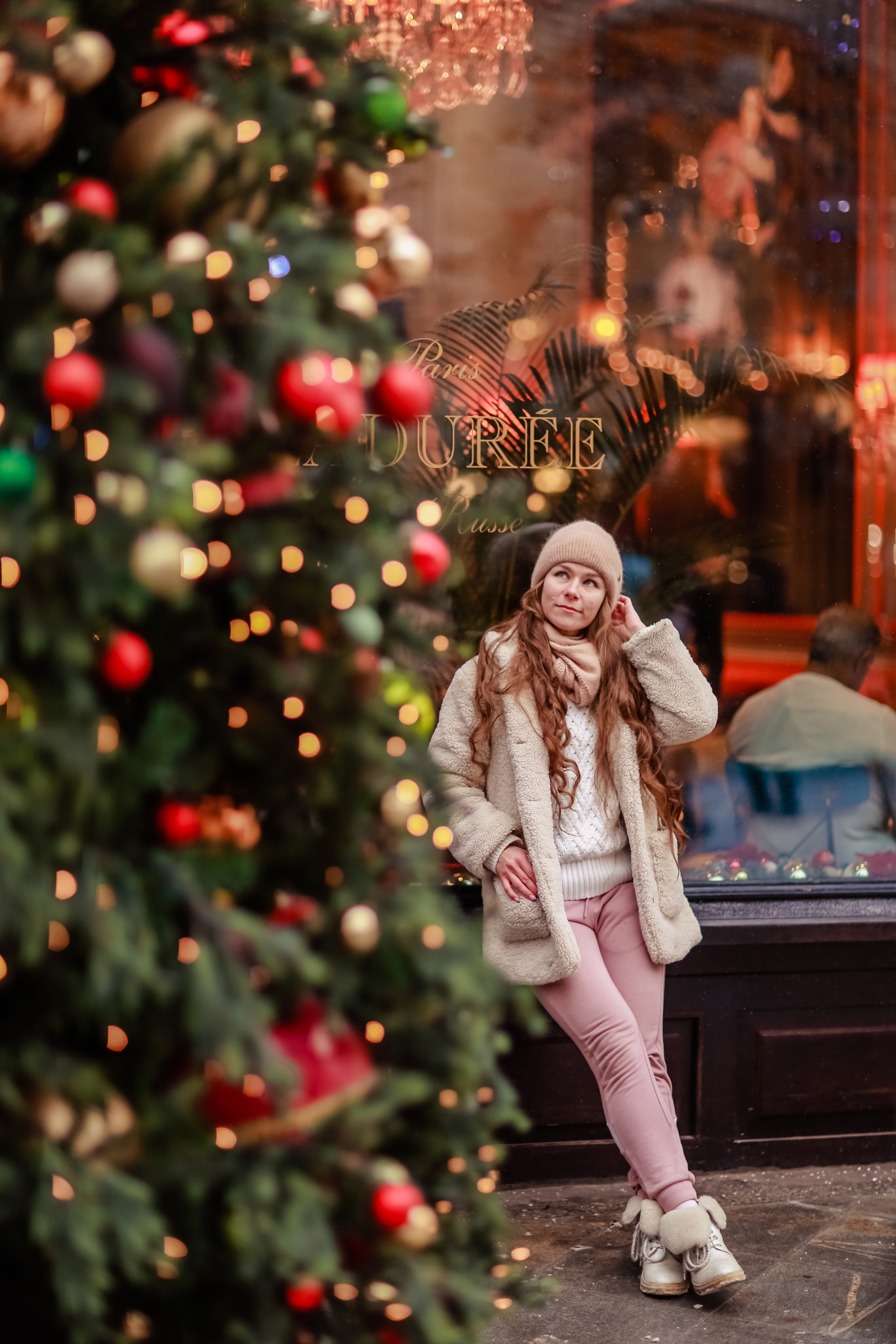 Новогодняя фотопрогулка у ГУМа с Любой. Фотограф в Москве. Контент для блога. В портфолио и просто на память