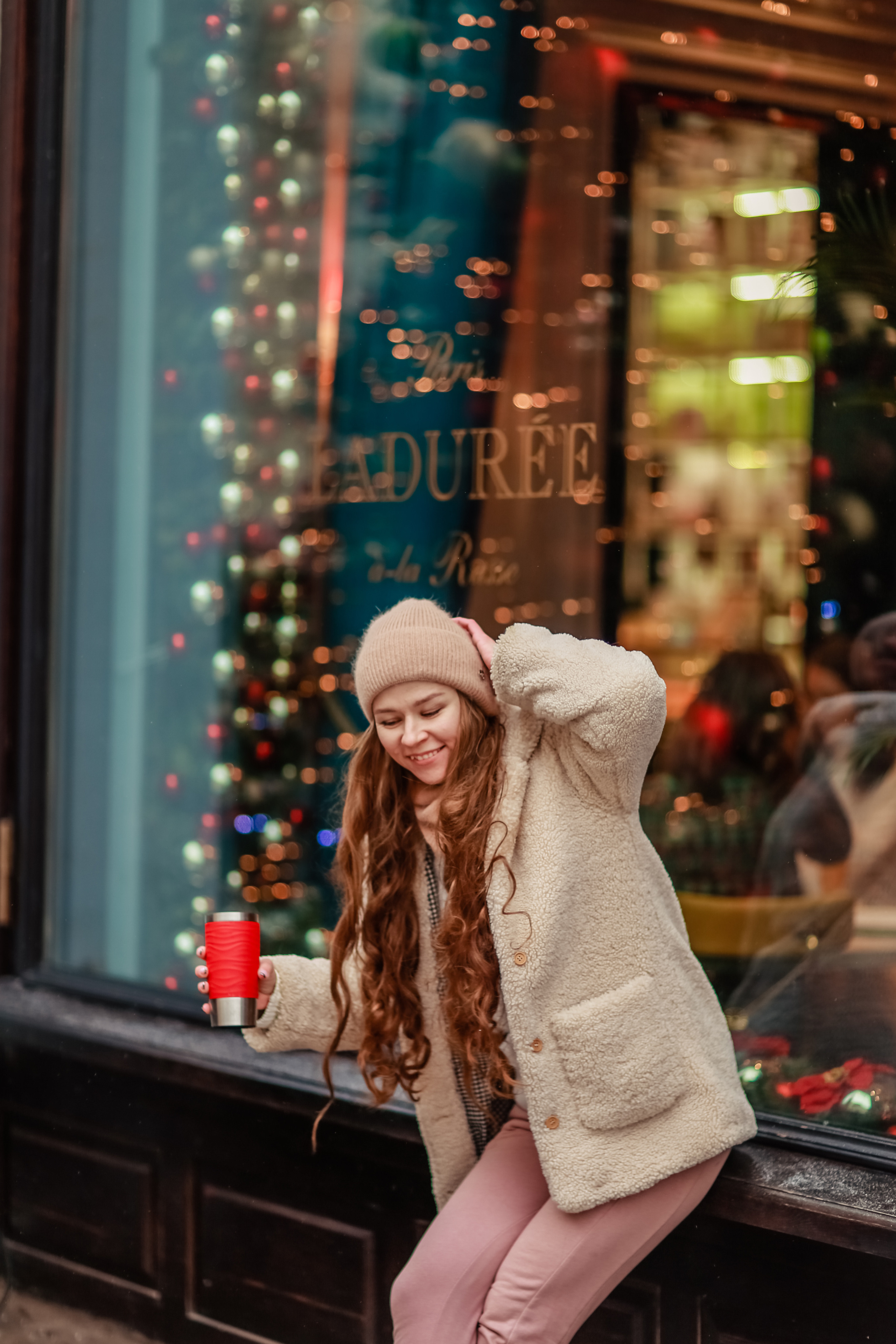 Новогодняя фотопрогулка у ГУМа с Любой. Фотограф в Москве. Контент для блога. В портфолио и просто на память
