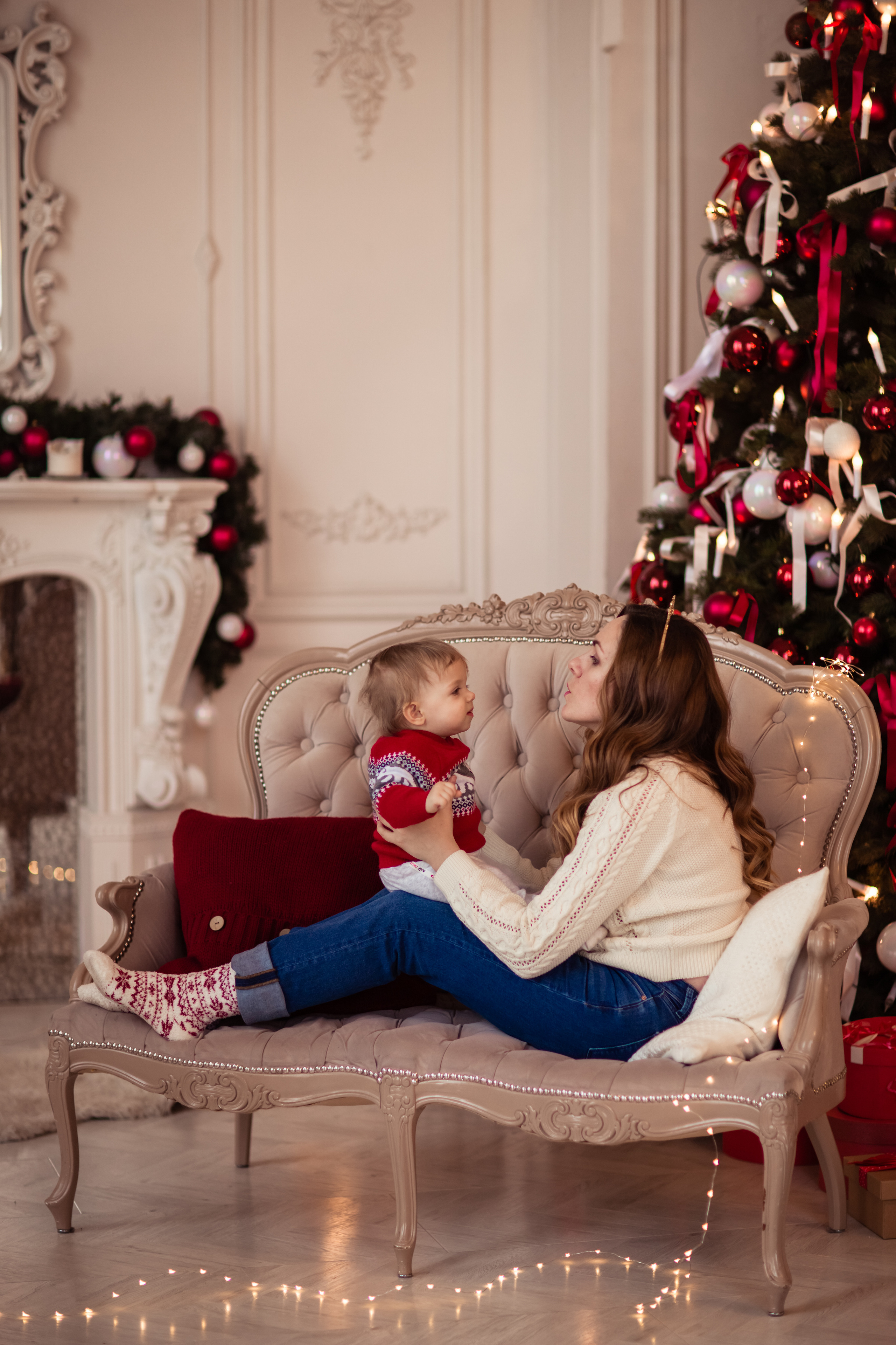 Новогодняя фотосессия для семьи Алины. Фотограф в Москве. Контент для блога. В портфолио и просто на память