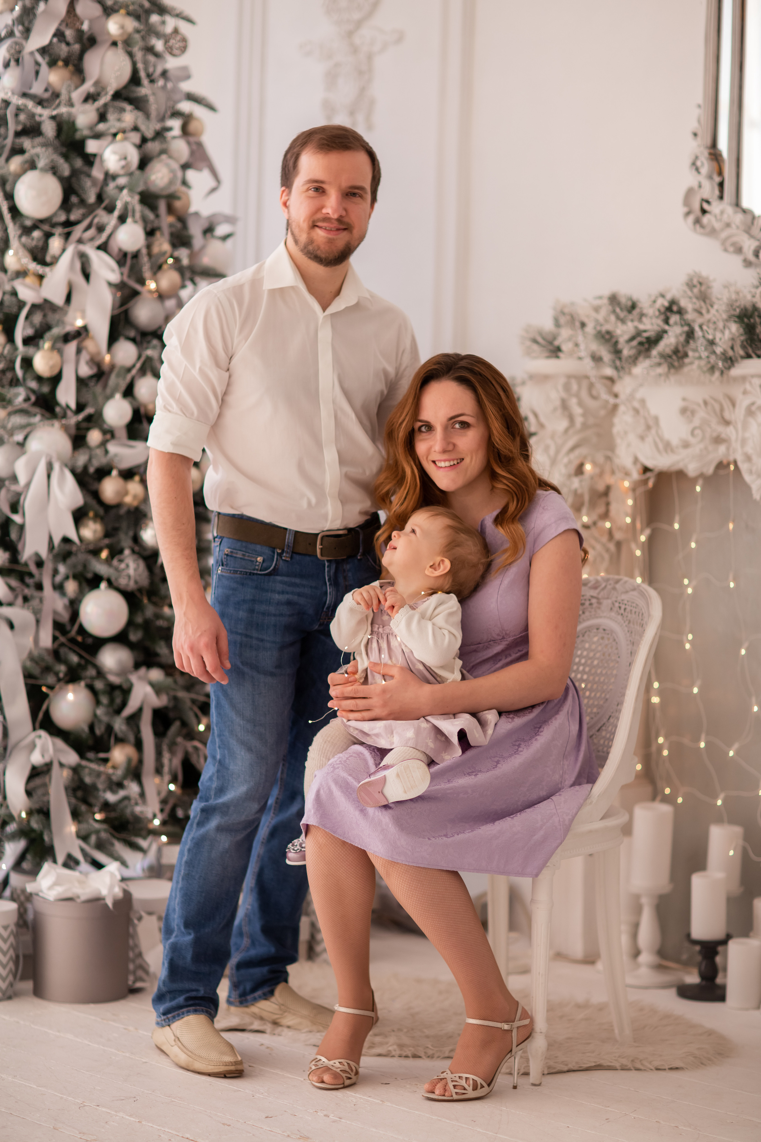 Новогодняя фотосессия для семьи Алины. Фотограф в Москве. Контент для блога. В портфолио и просто на память