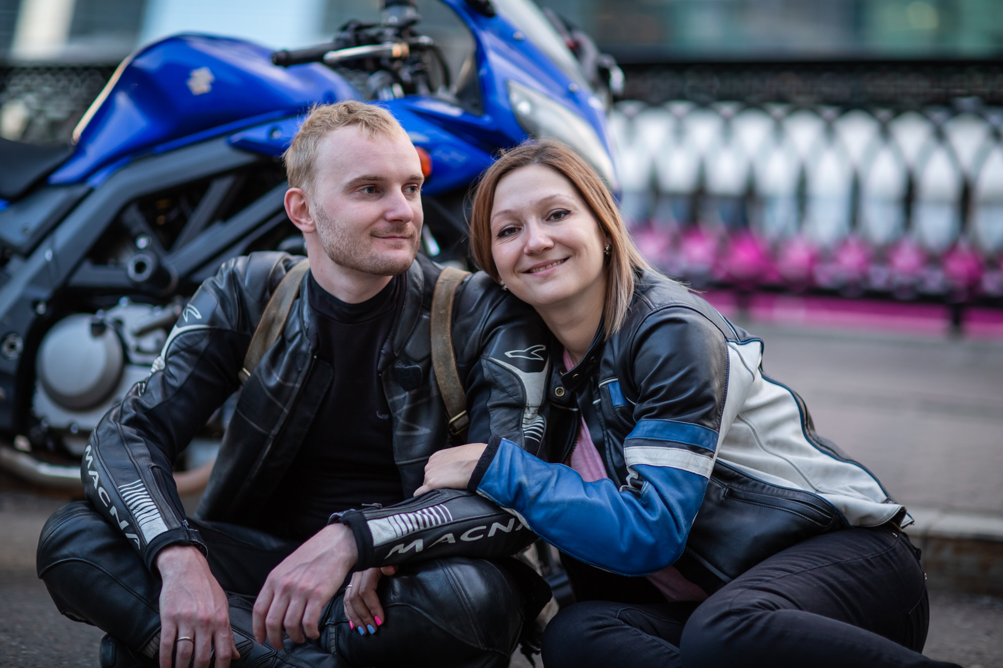 Фотосессия на байках в Москва Сити. Фотограф в Москве. Контент для блога. В портфолио и просто на память