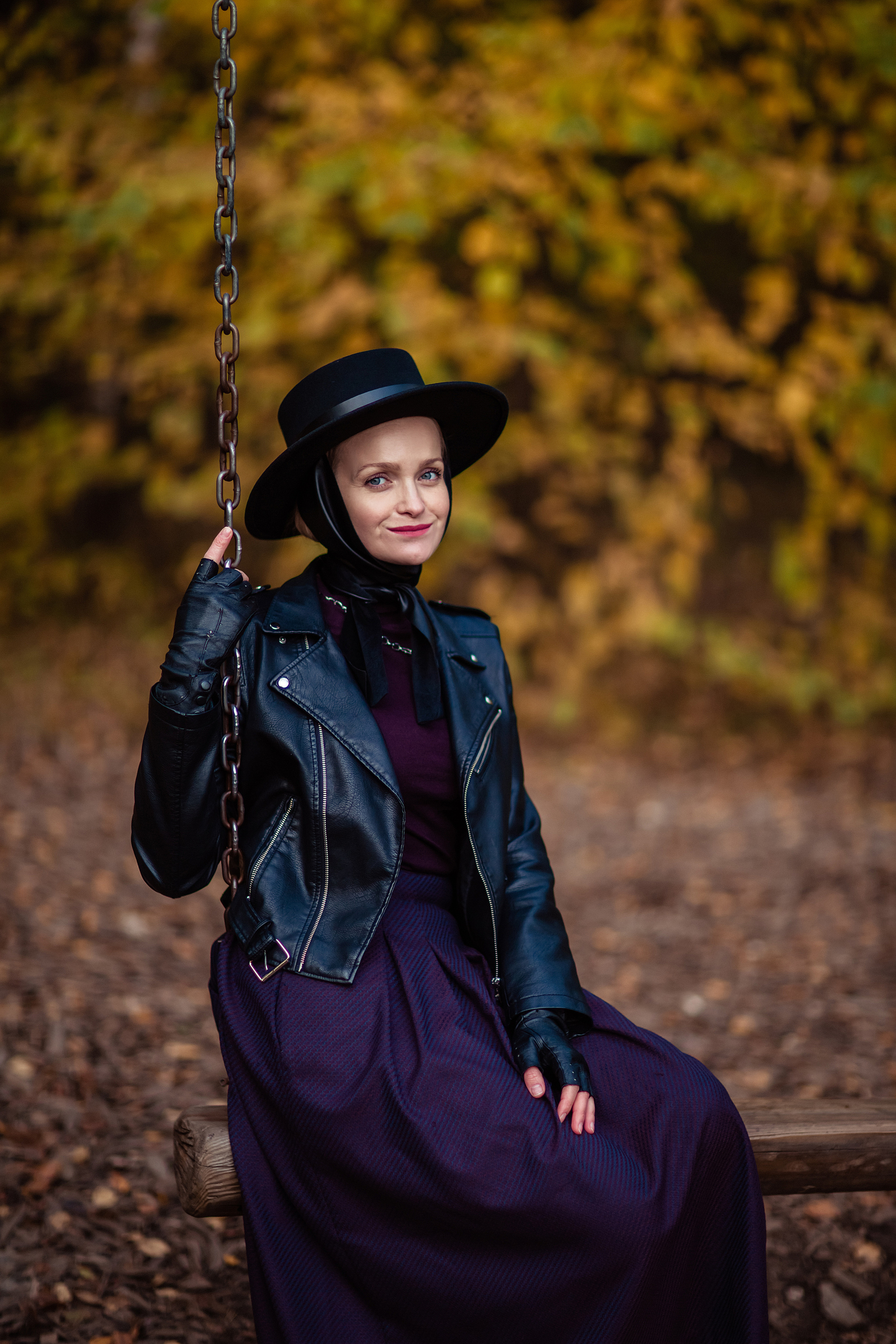 Осенняя фотопрогулка для Ани и Вики. Фотограф в Москве. Контент для блога. В портфолио и просто на память