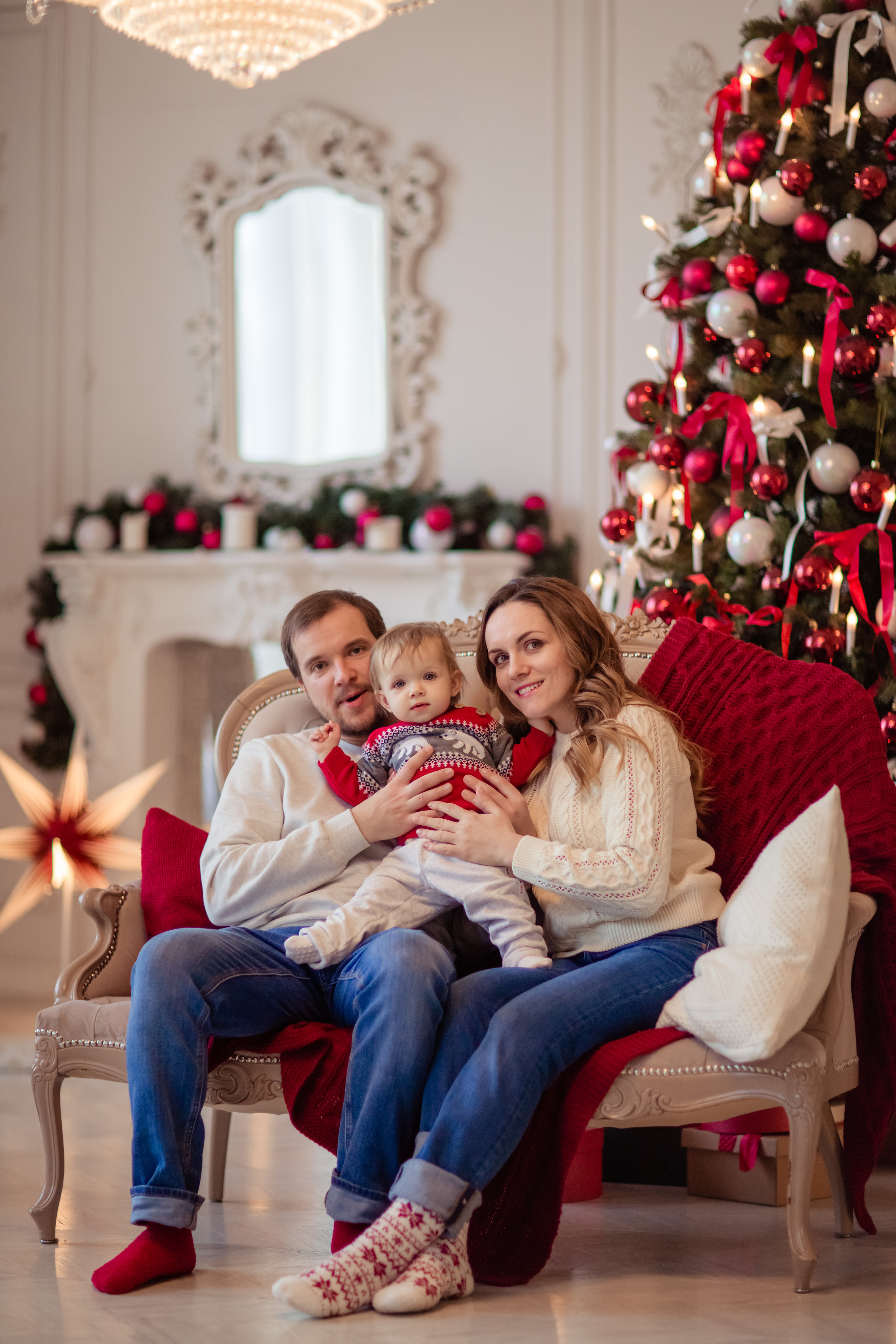 Новогодняя фотосессия для семьи Алины. Фотограф в Москве. Контент для блога. В портфолио и просто на память