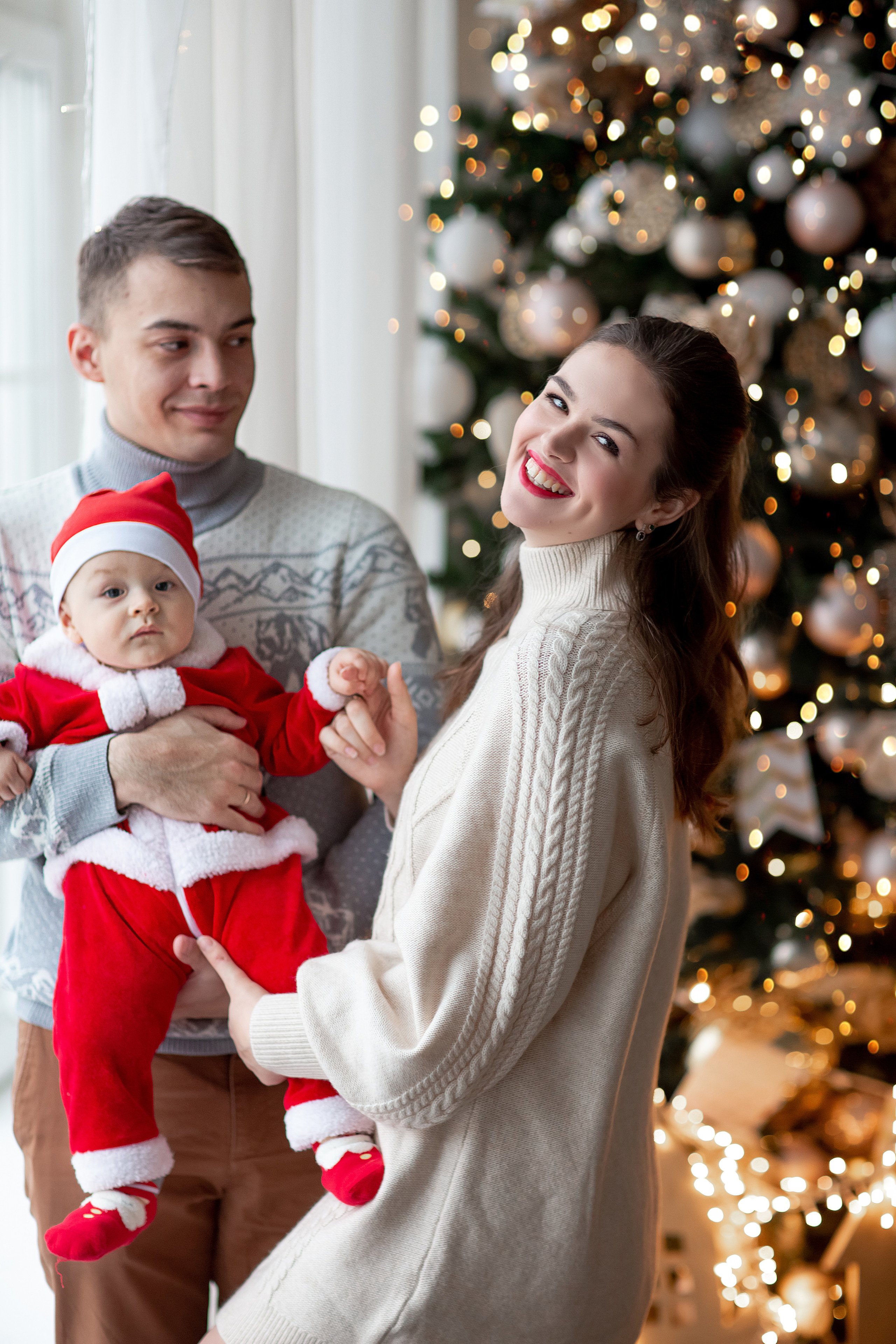 Новогодняя фотосессия для семья Алины. Фотограф в Москве. Контент для блога. В портфолио и просто на память